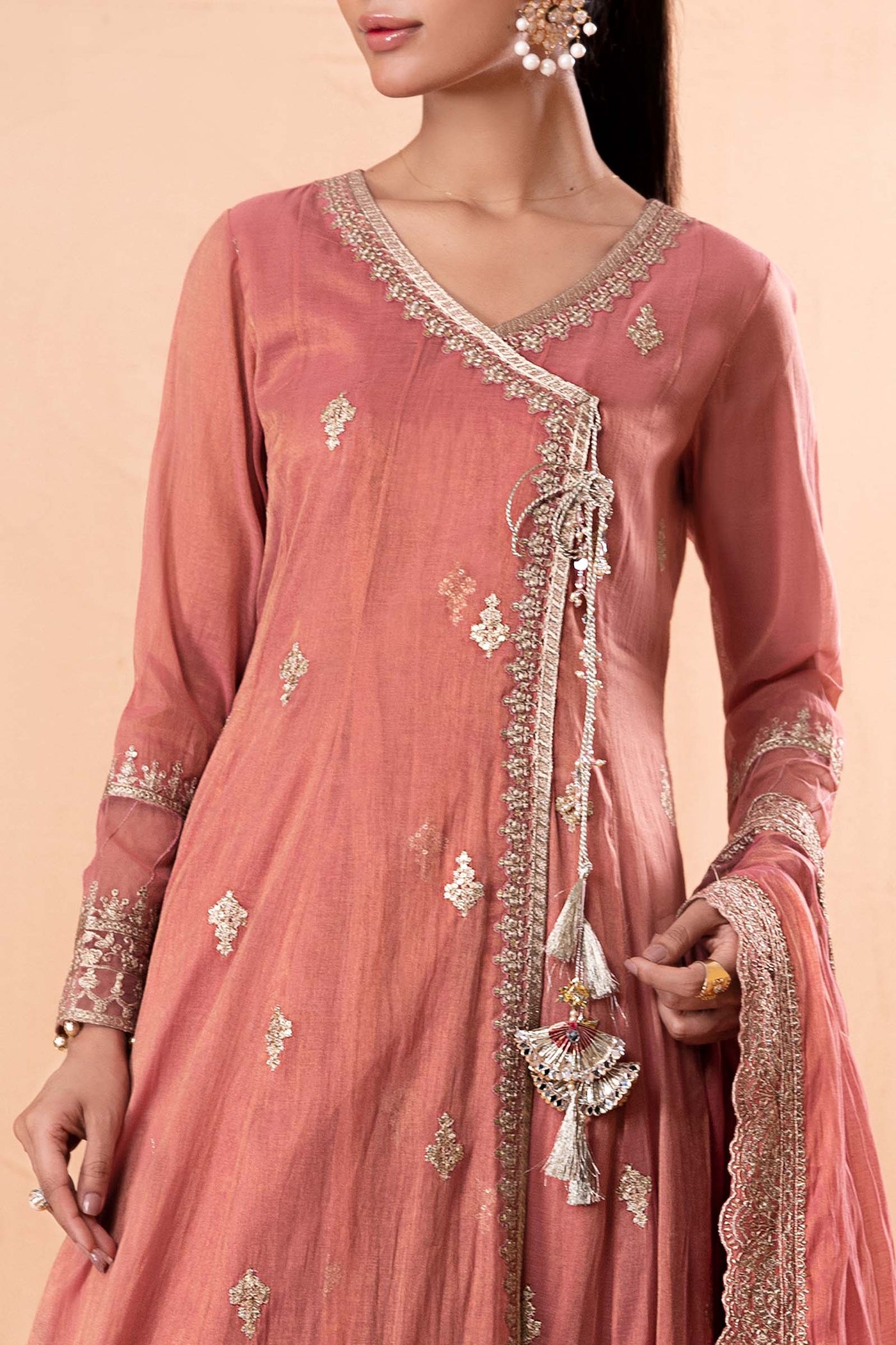 3 Piece Embroidered Cotton Masoori Suit | DW-EA24-56