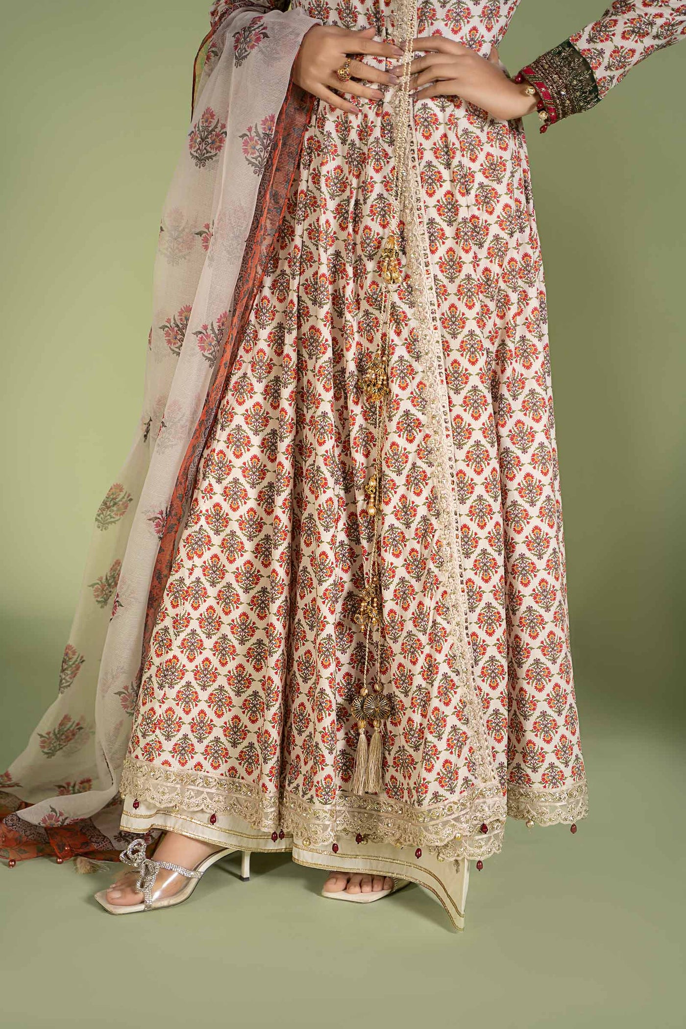 3 Piece Embroidered Lawn Suit | DW-EF24-106