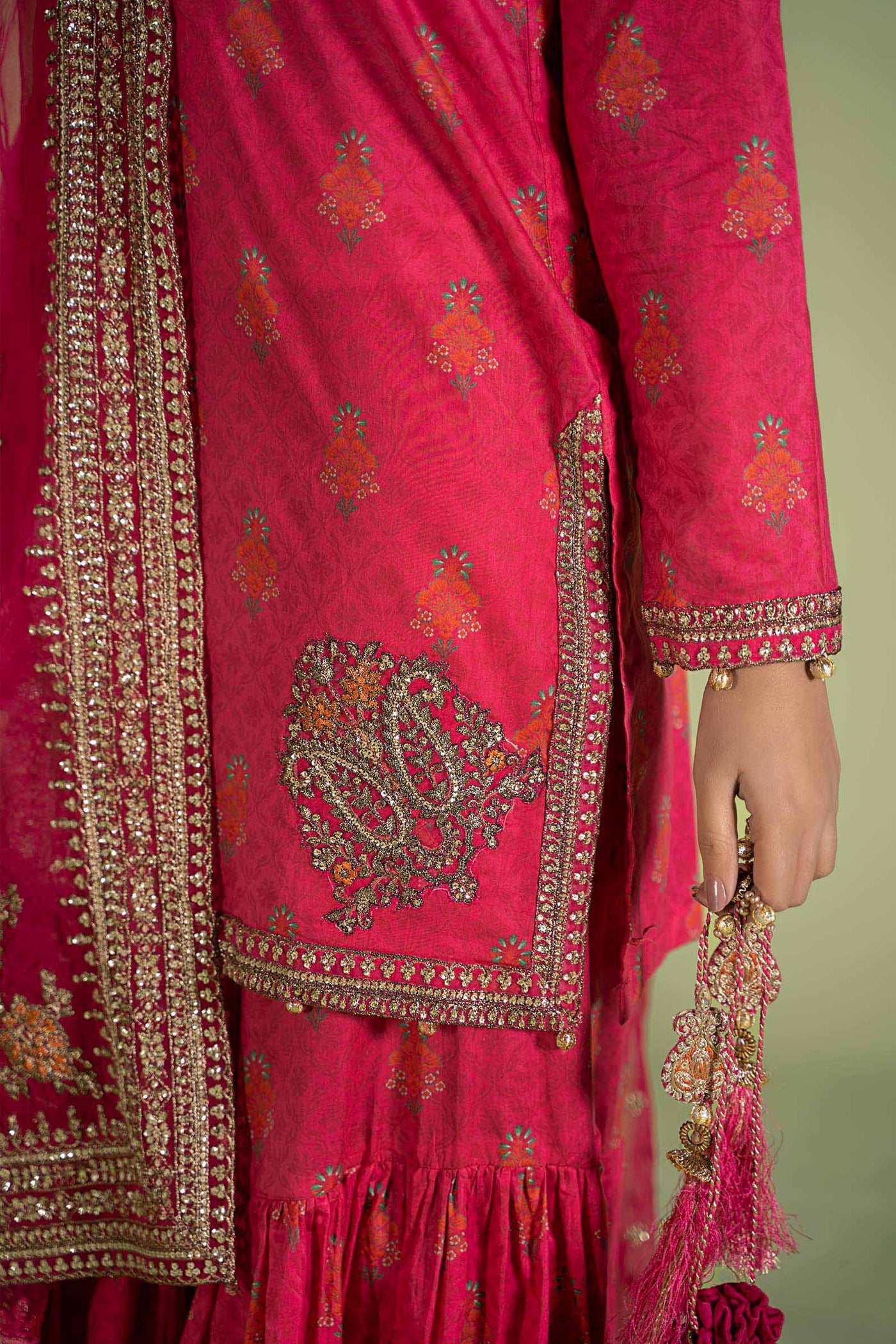 3 Piece Embroidered Lawn Suit | DW-EF24-77