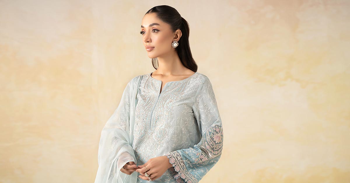 3 Piece Embroidered Self Jacquard Lawn Suit | DW-EF25-13