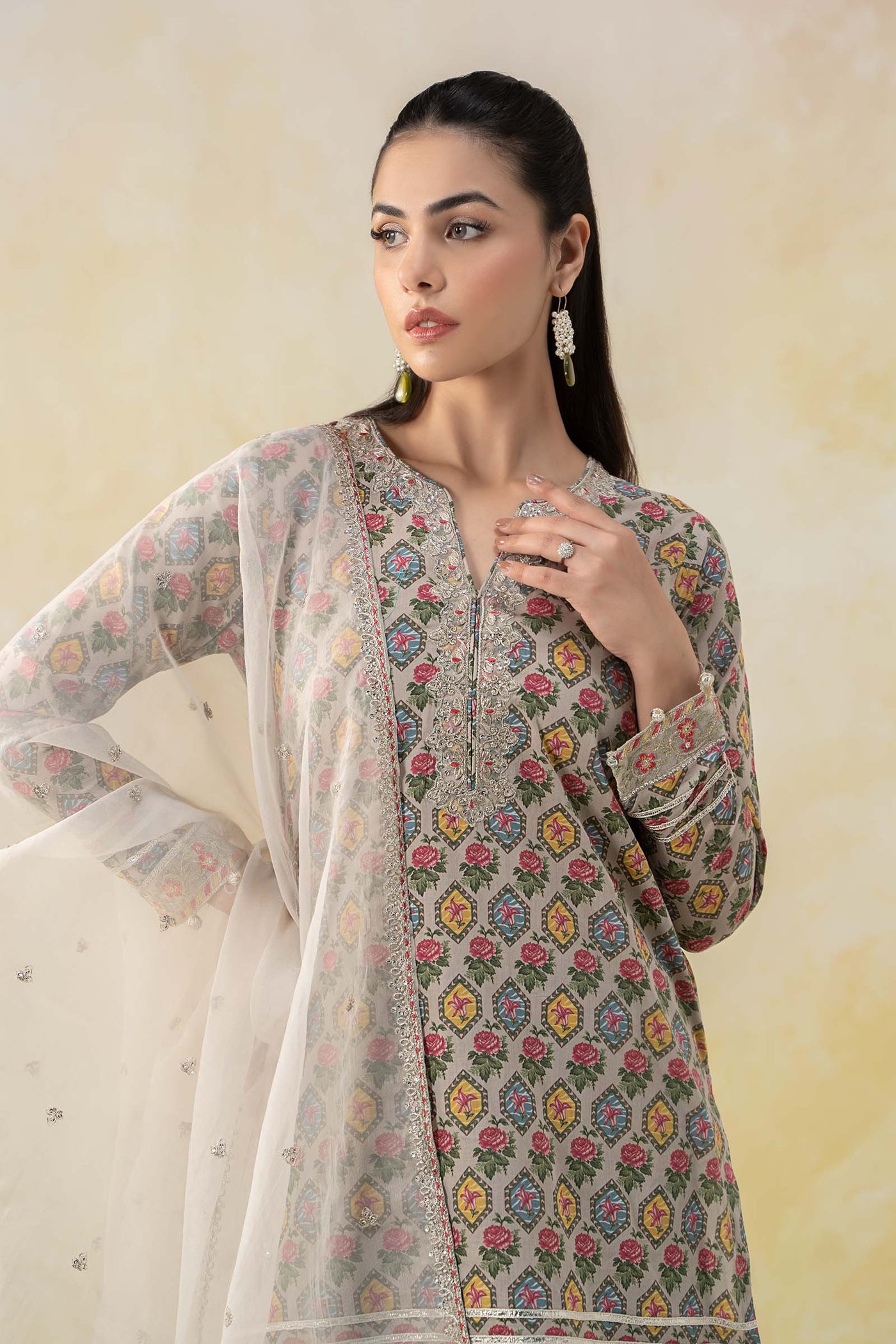 3 Piece Printed Lawn Suit | DW-EF25-25