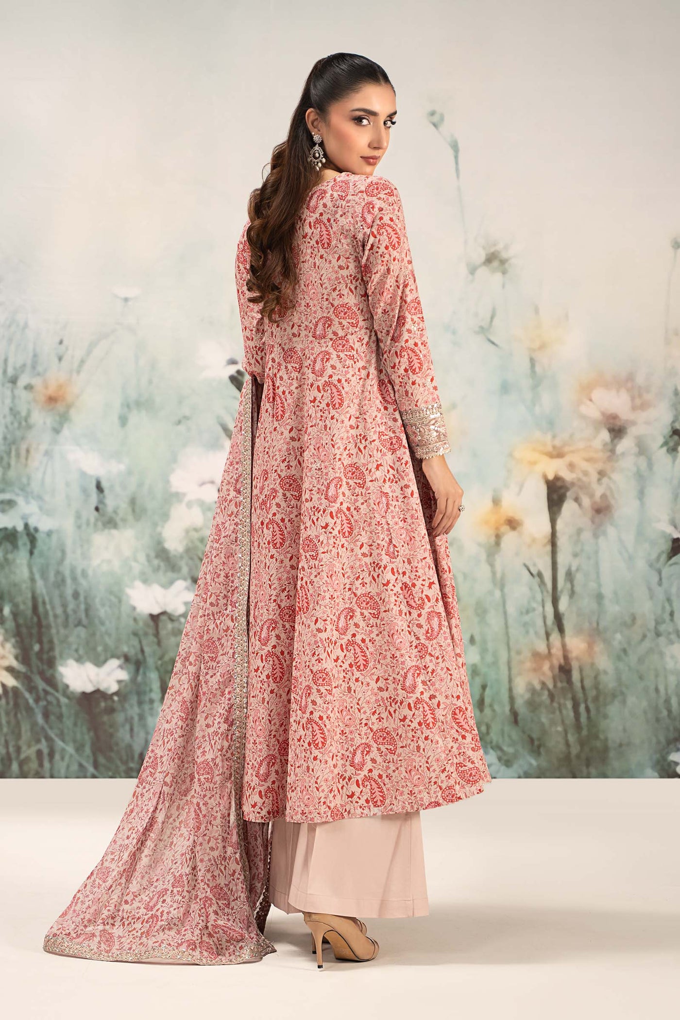 3 Piece Embroidered Lawn Suit | DW-EF25-31