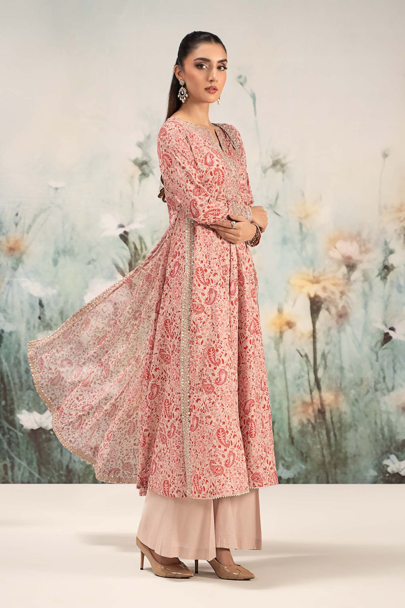 3 Piece Embroidered Lawn Suit | DW-EF25-31