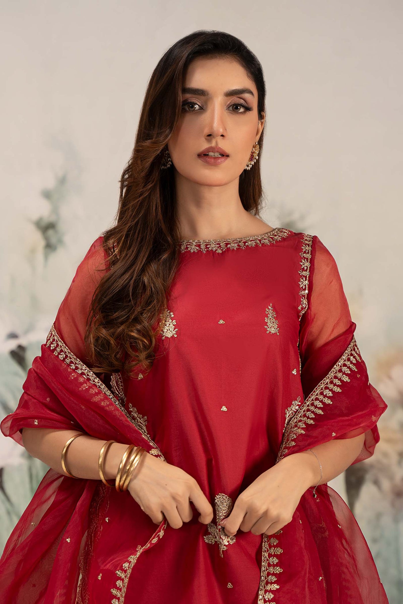 3 Piece Embroidered Lawn Suit | DW-EF25-102