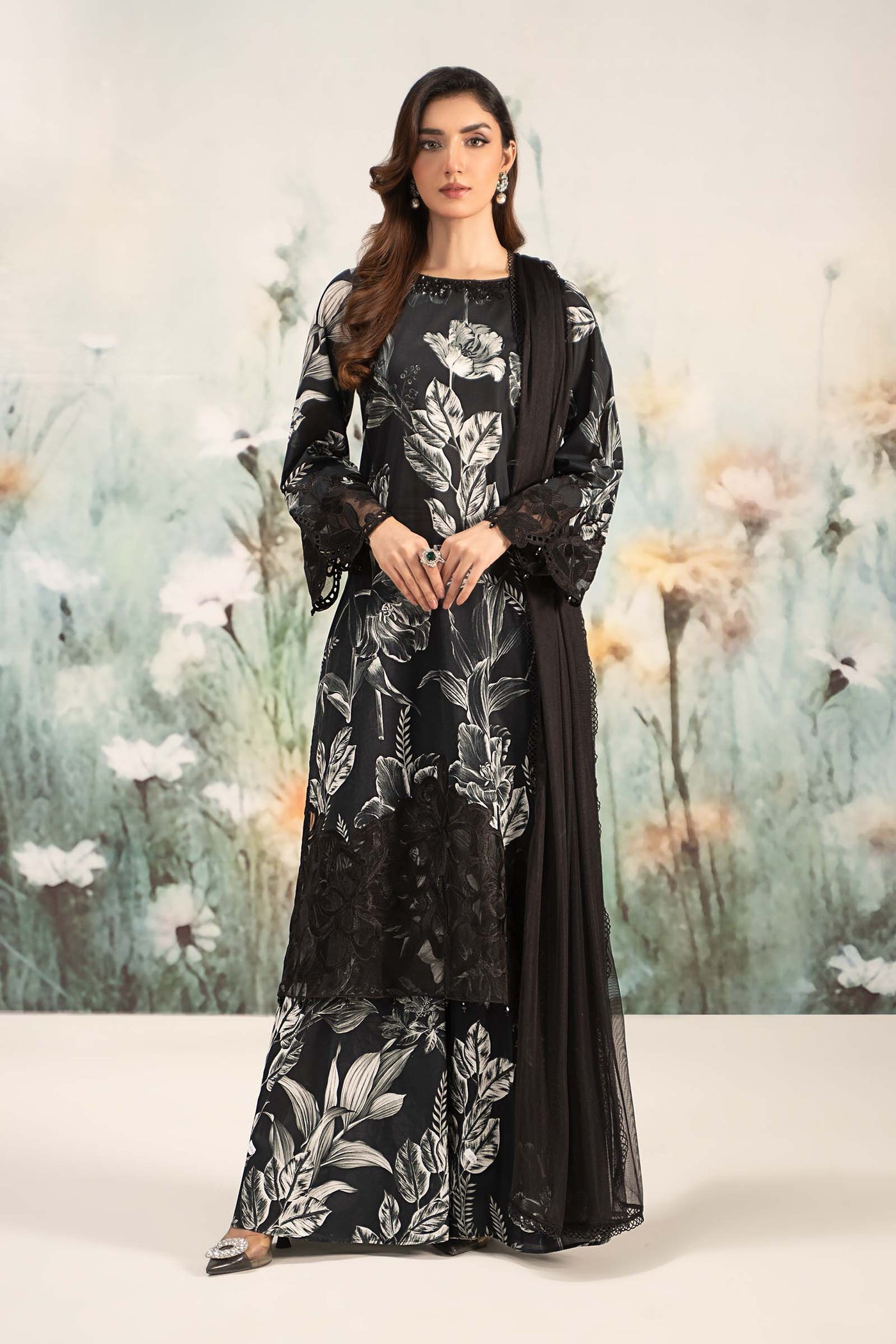 3 Piece Printed Lawn Suit | DW-EF25-29