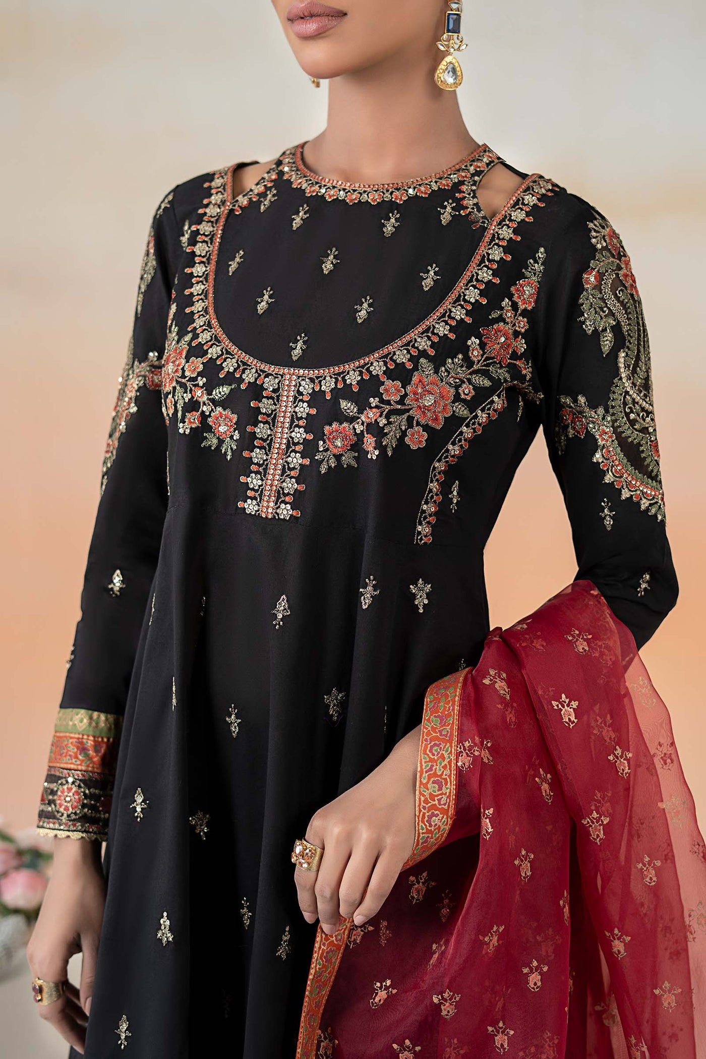 3 Piece Embroidered Lawn Suit | DW-EF25-60