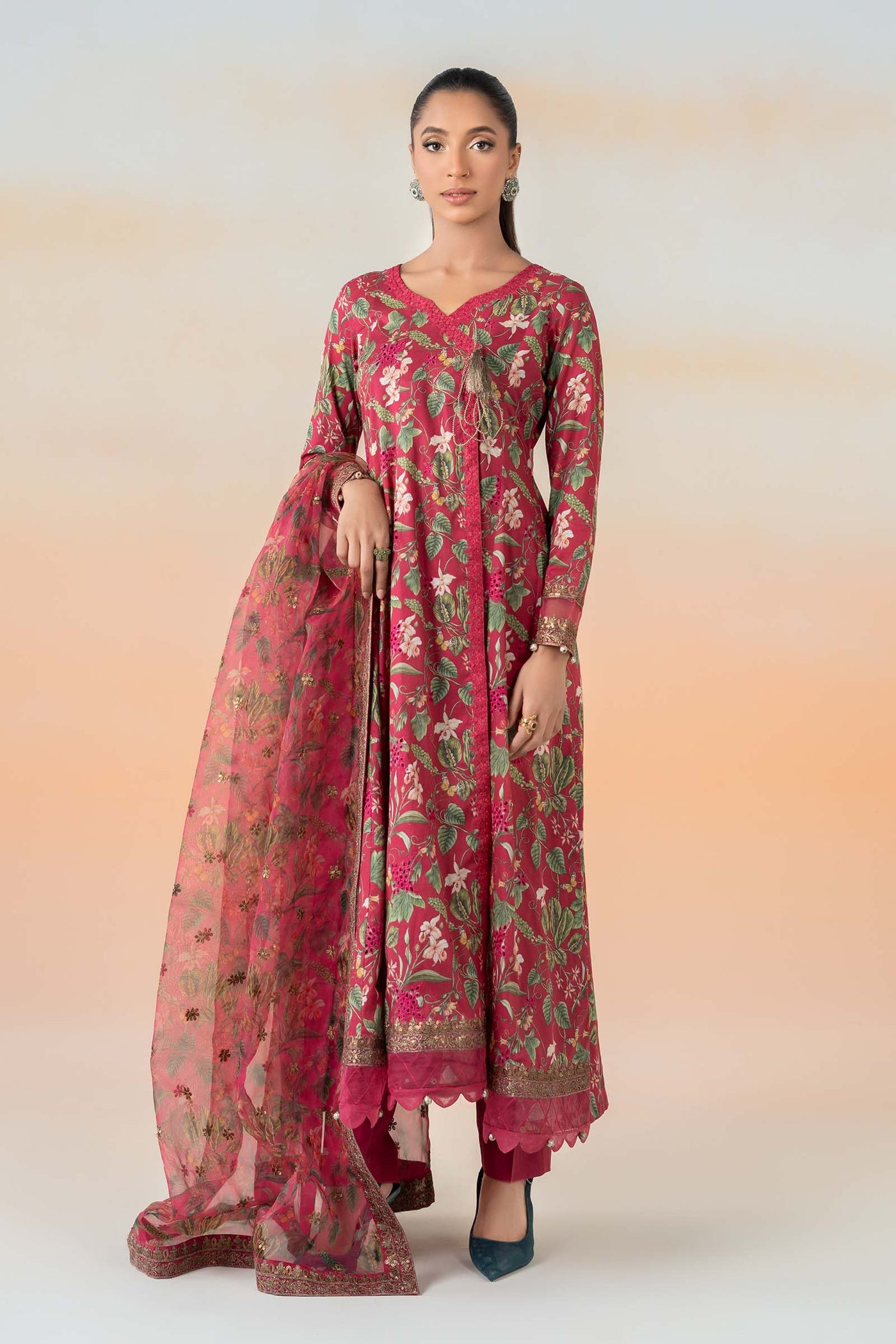 3 Piece Printed Lawn Suit | DW-EF25-90