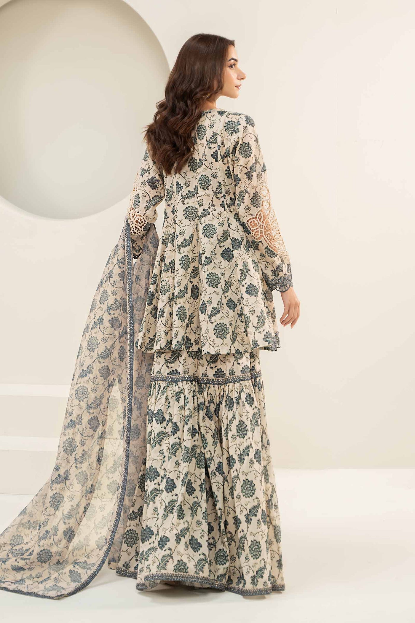 3 Piece Printed Lawn Suit | DW-PF24-06