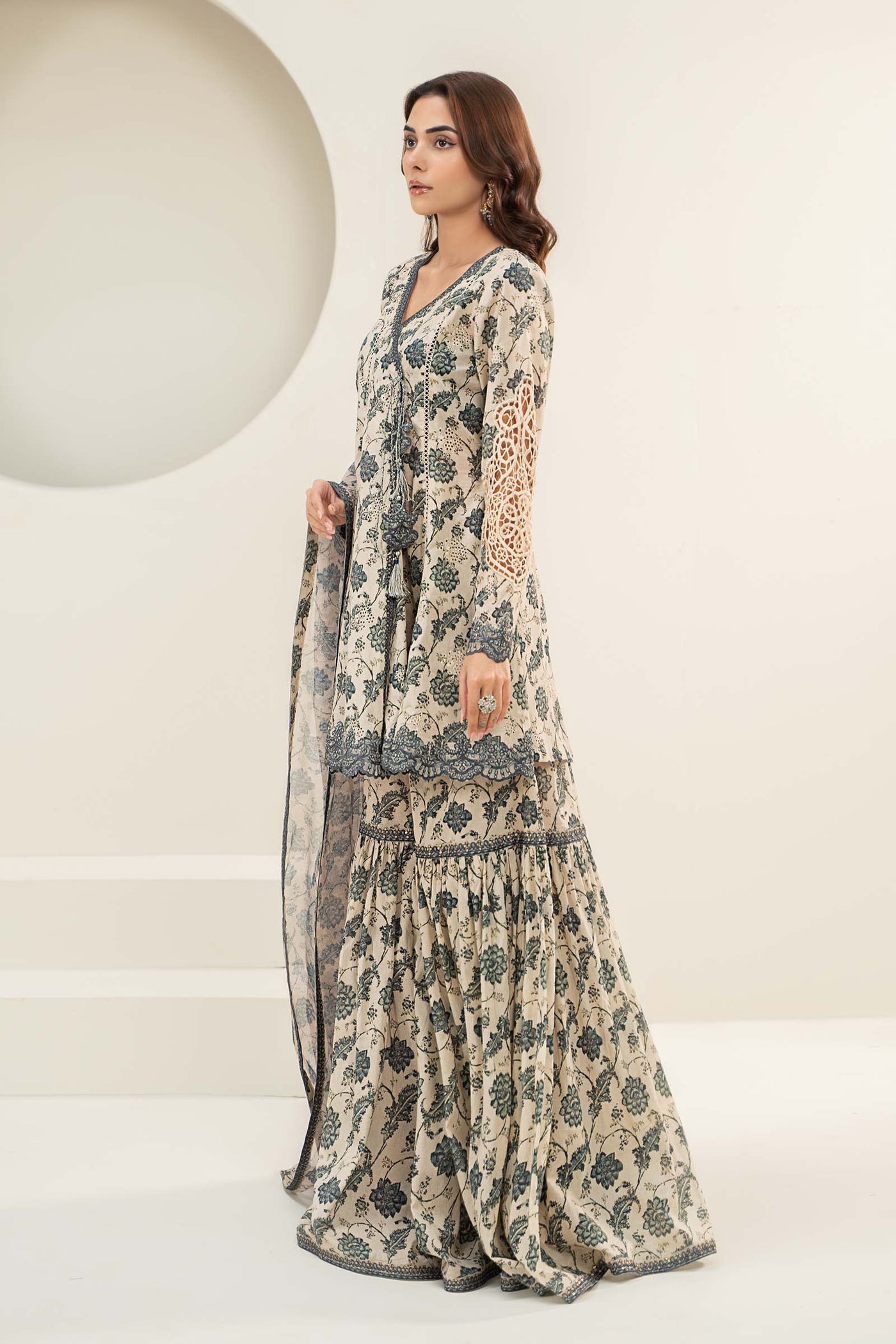 3 Piece Printed Lawn Suit | DW-PF24-06