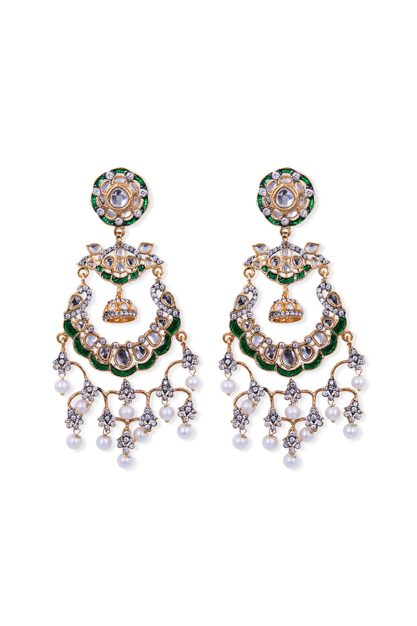 Kundan Chandbali Earrings | JER-EF25-01