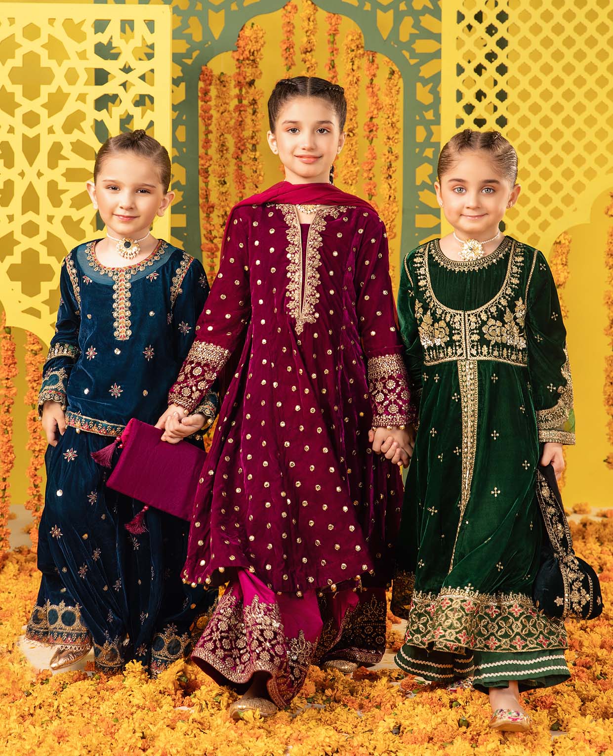 Pakistani designer Maria B store kids kameez trouser duppata