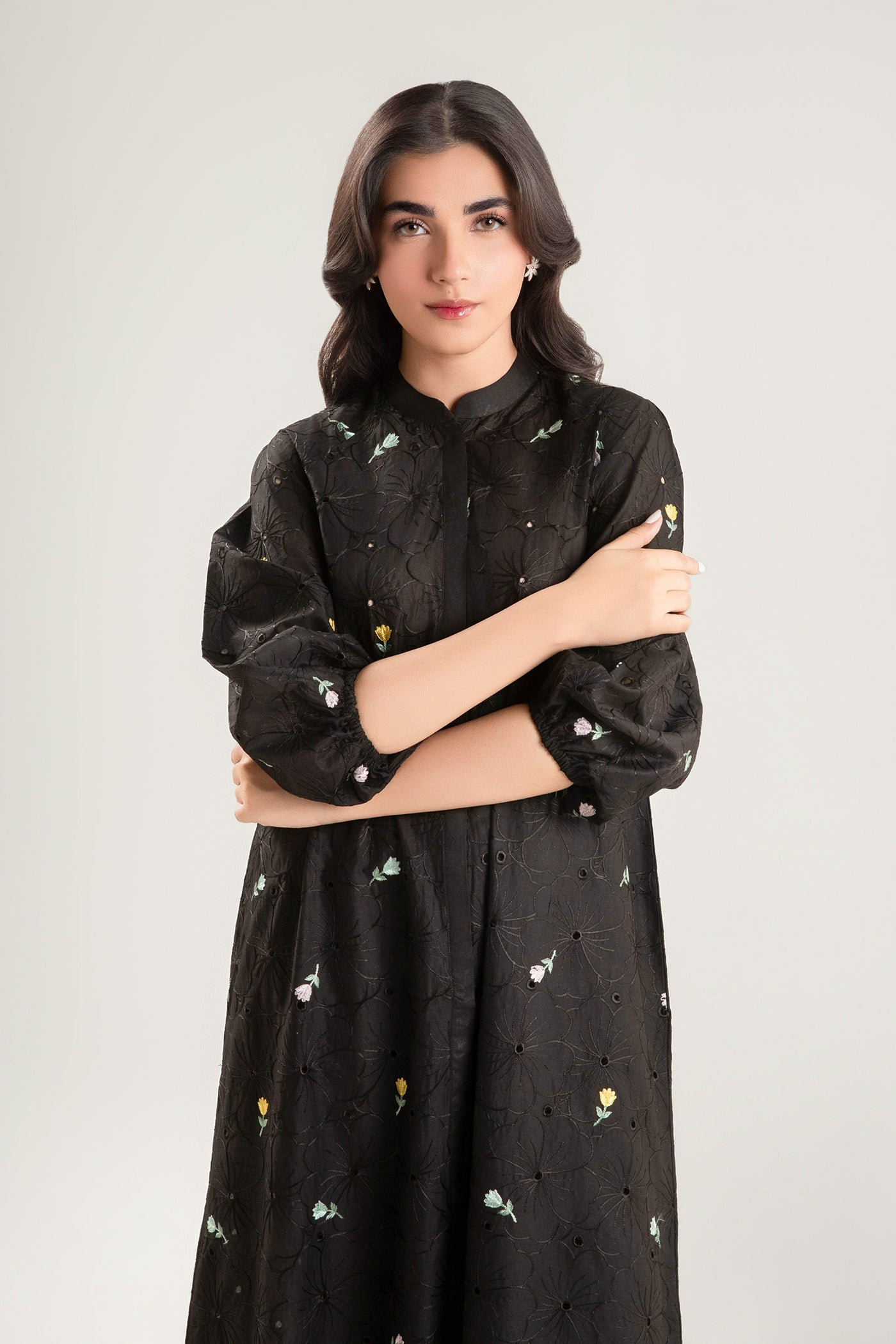 Embroidered Lawn Dress | MB-CS25-201-B