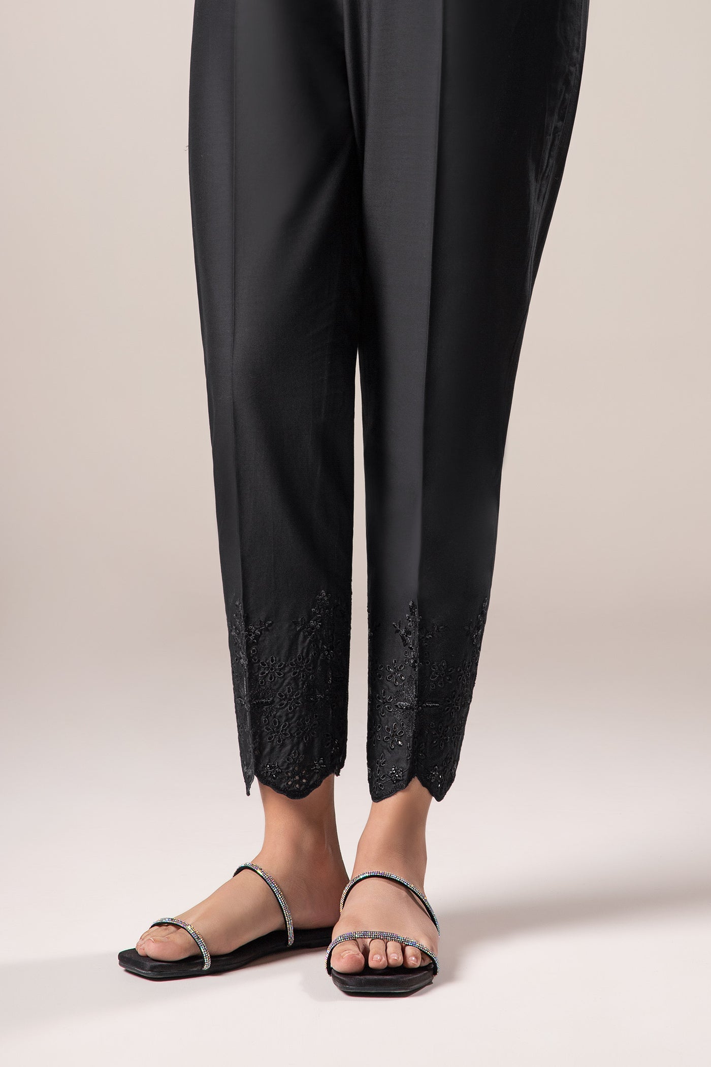 Embroidered Cambric Trouser | MB-CS25-21