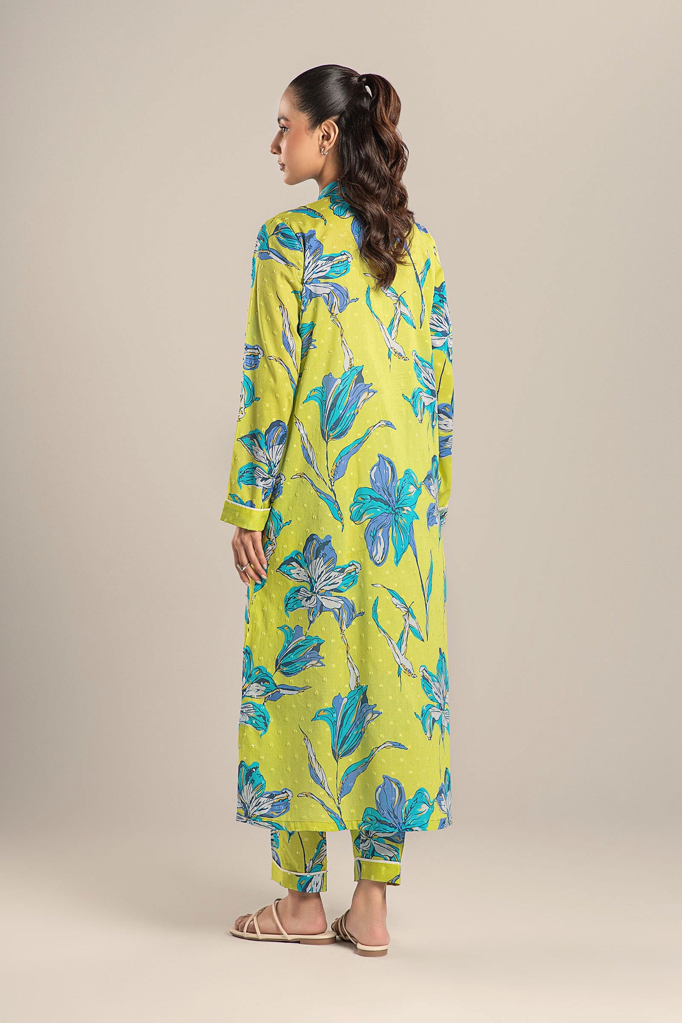 2 Pc Printed Brochia Suit | MB-CS25-63