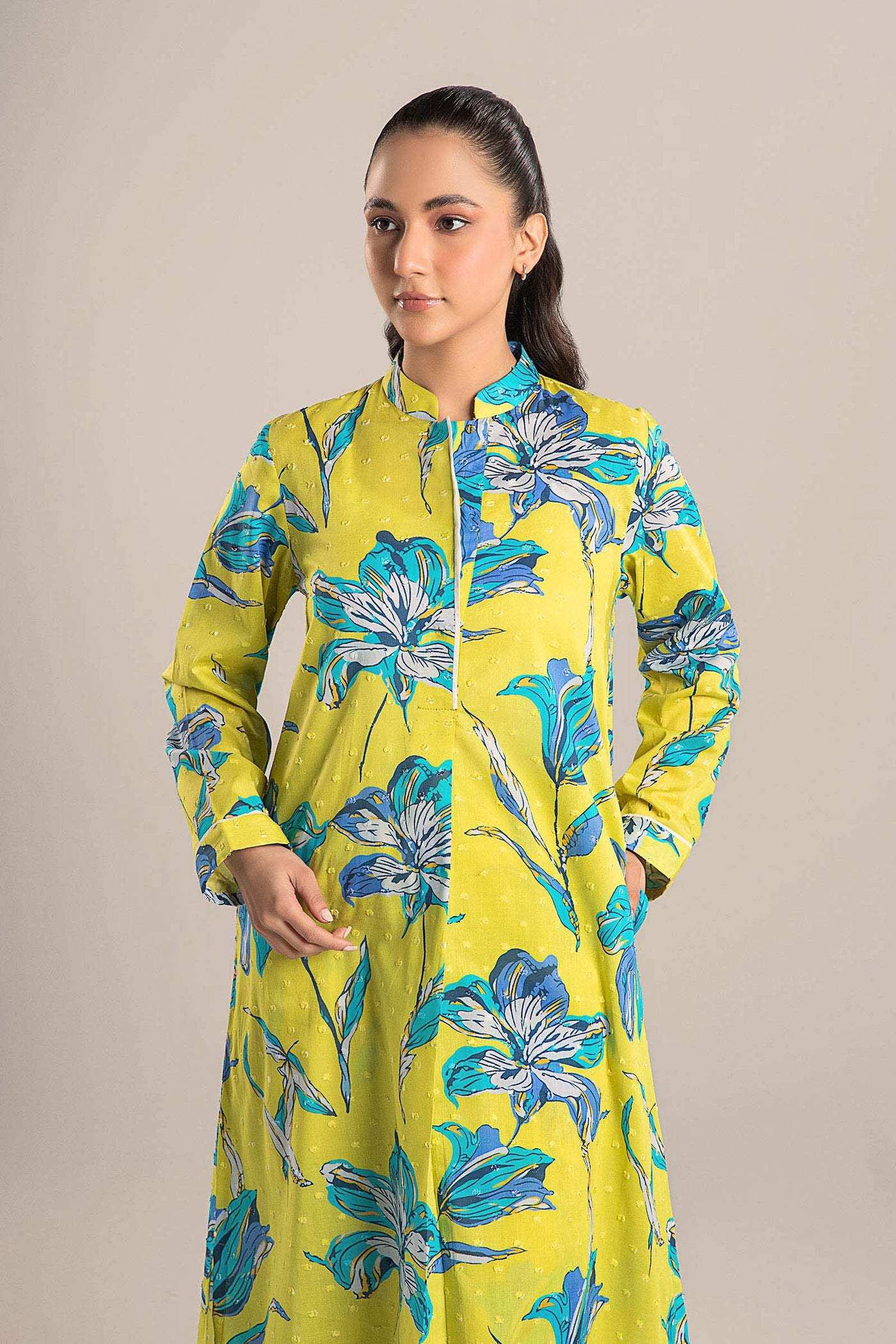 2 Pc Printed Brochia Suit | MB-CS25-63