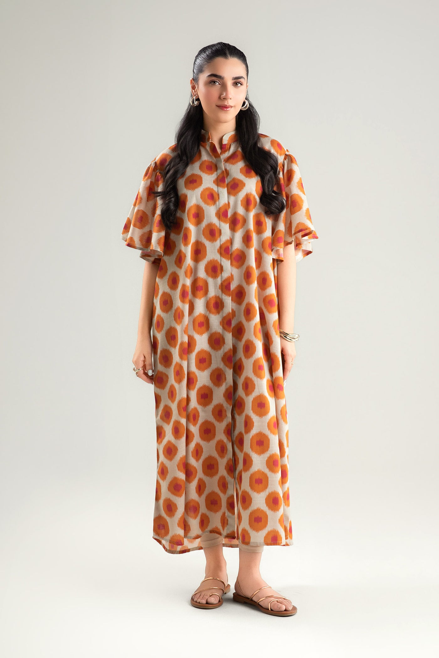 Printed Slub Lawn Tunic | MB-CS25-70