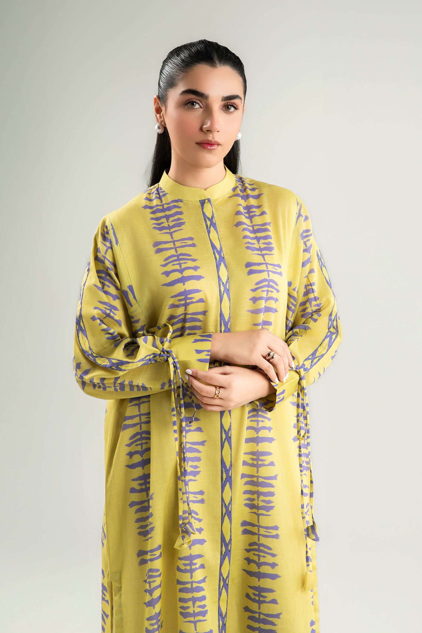 Printed Slub Lawn Tunic | MB-CS25-71