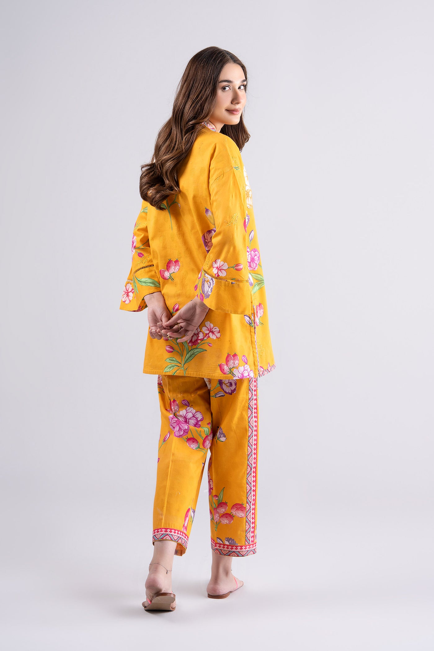 2 Pc Printed Textured Cotton Suit | MB-CS25-85