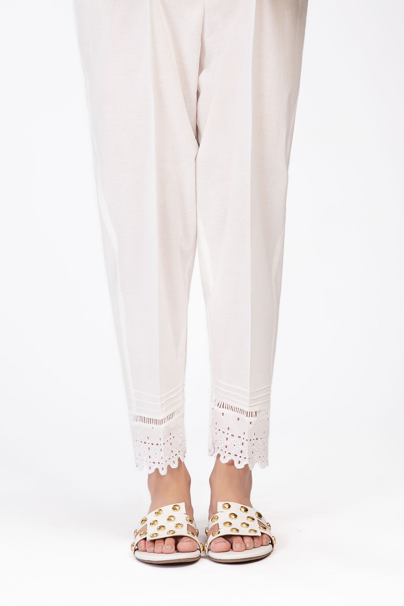 Embroidered Cambric Trouser | MB-EA23-165