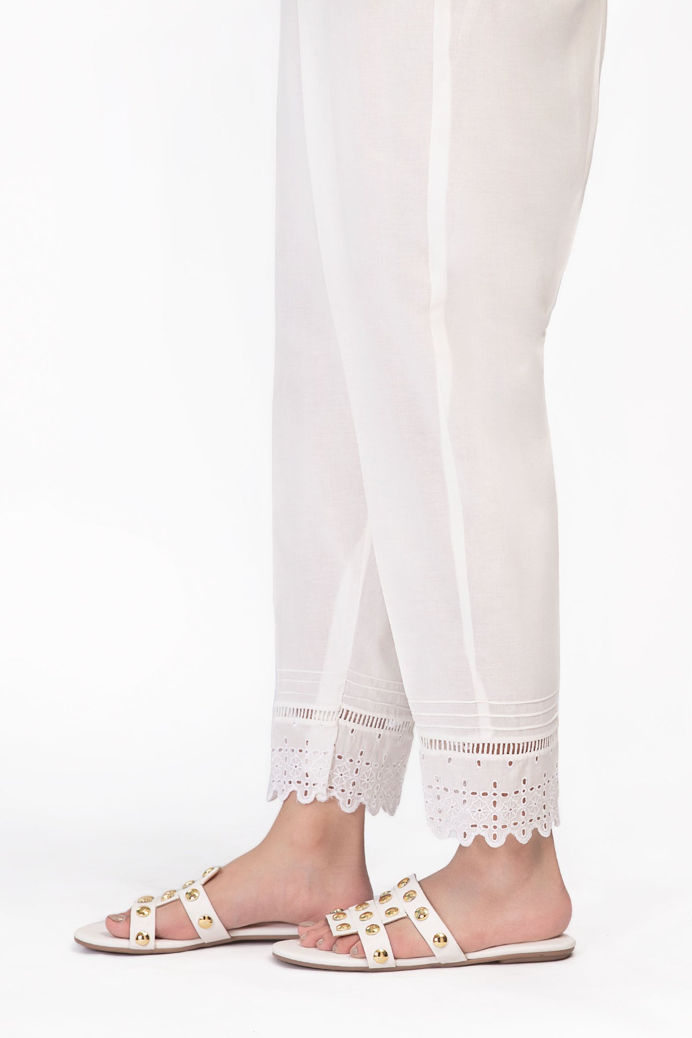 Embroidered Cambric Trouser | MB-EA23-165