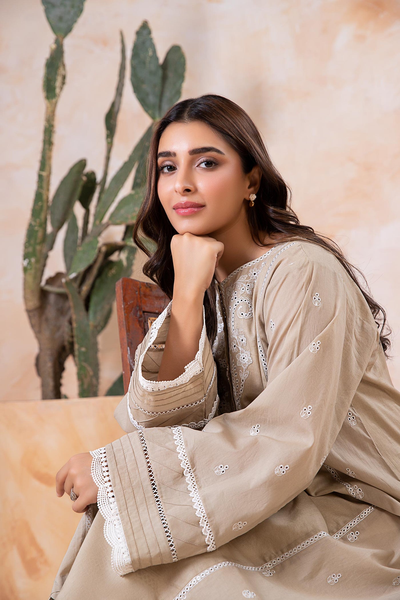 Embroidered Lawn Kurta | MB-EA24-04