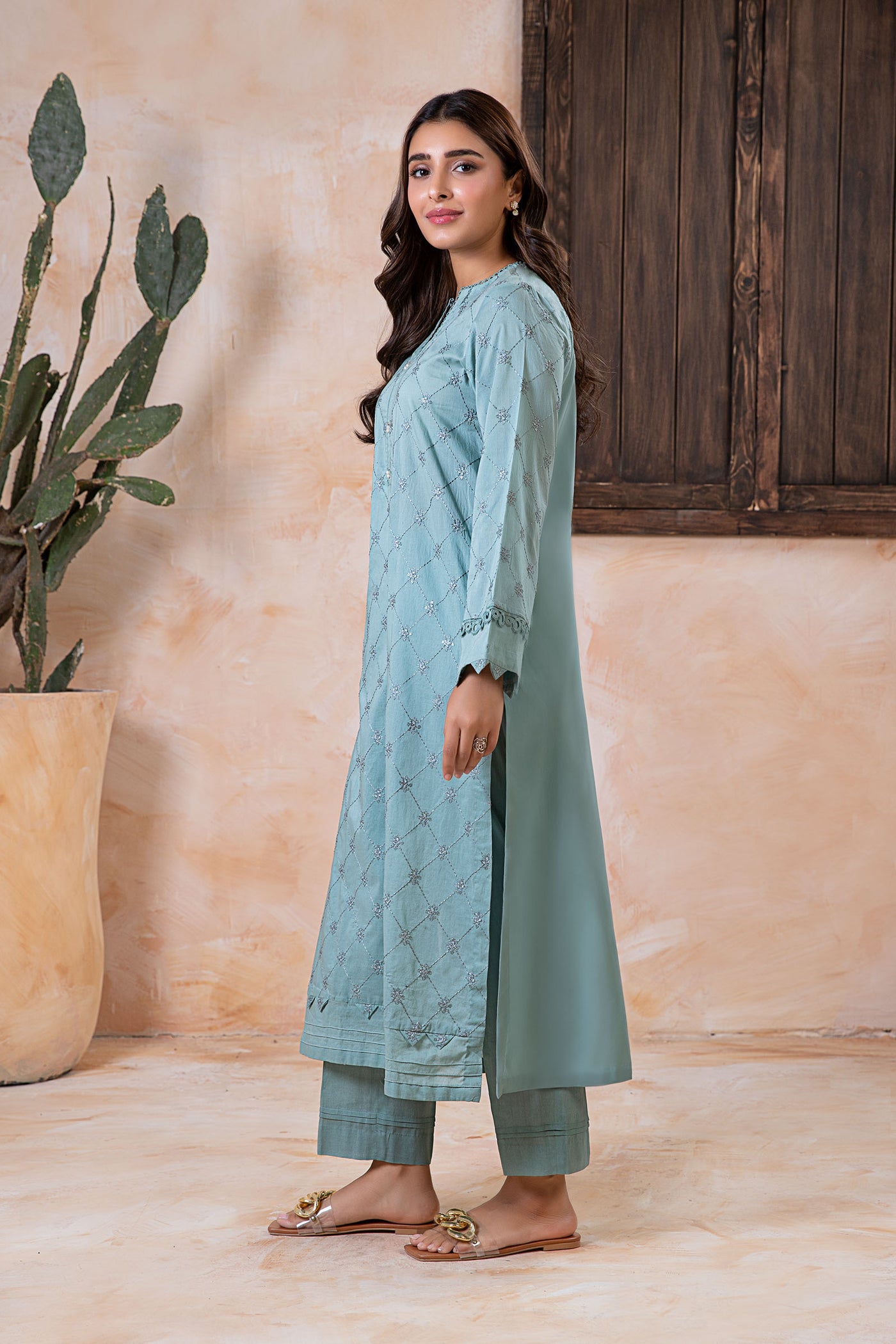 2 Piece Embroidered Lawn Suit | MB-EA24-15