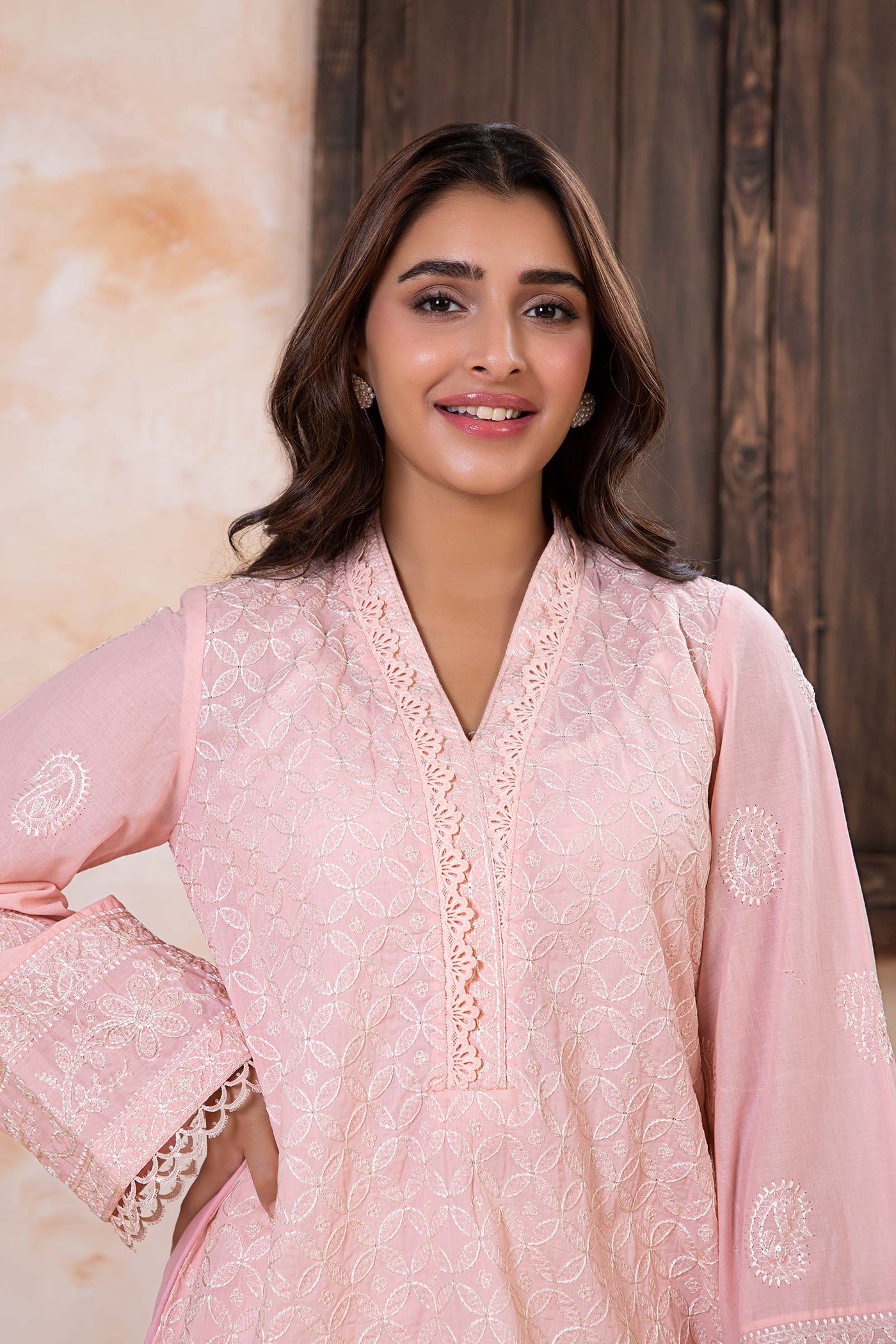 Embroidered Lawn Kurta | MB-EA24-22