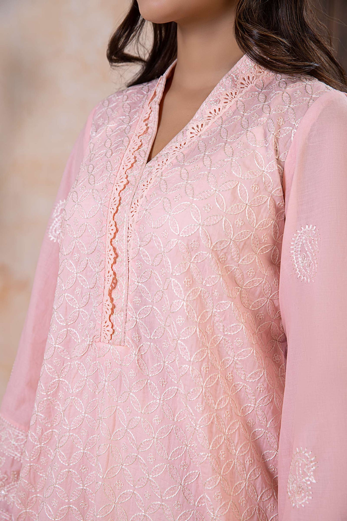 Embroidered Lawn Kurta | MB-EA24-22