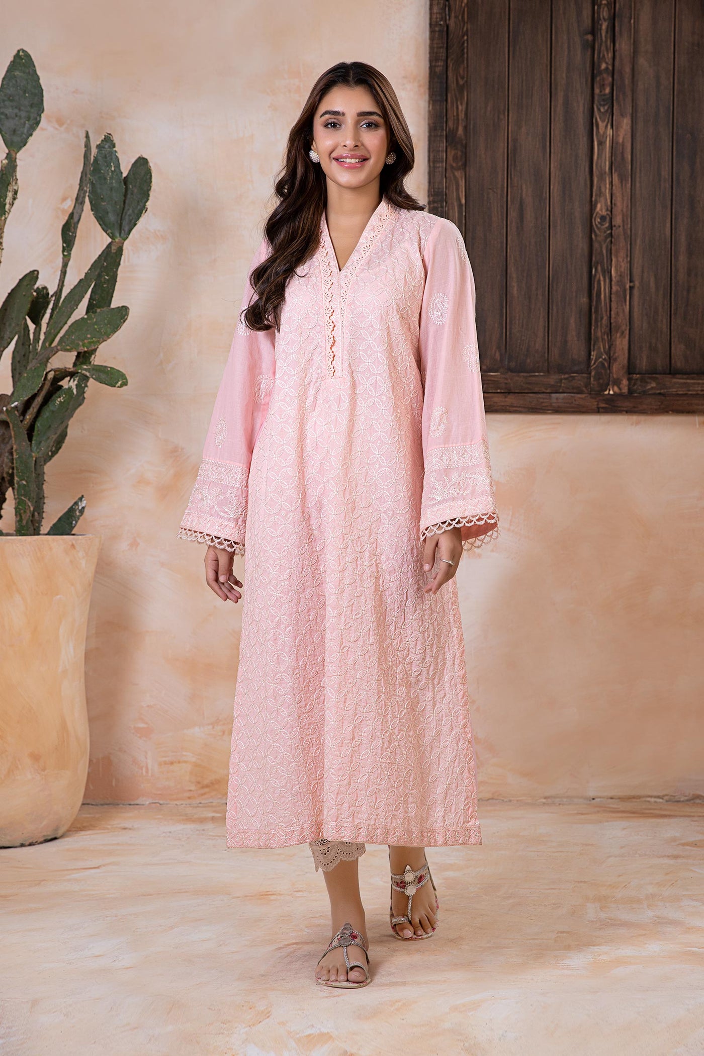 Embroidered Lawn Kurta | MB-EA24-22