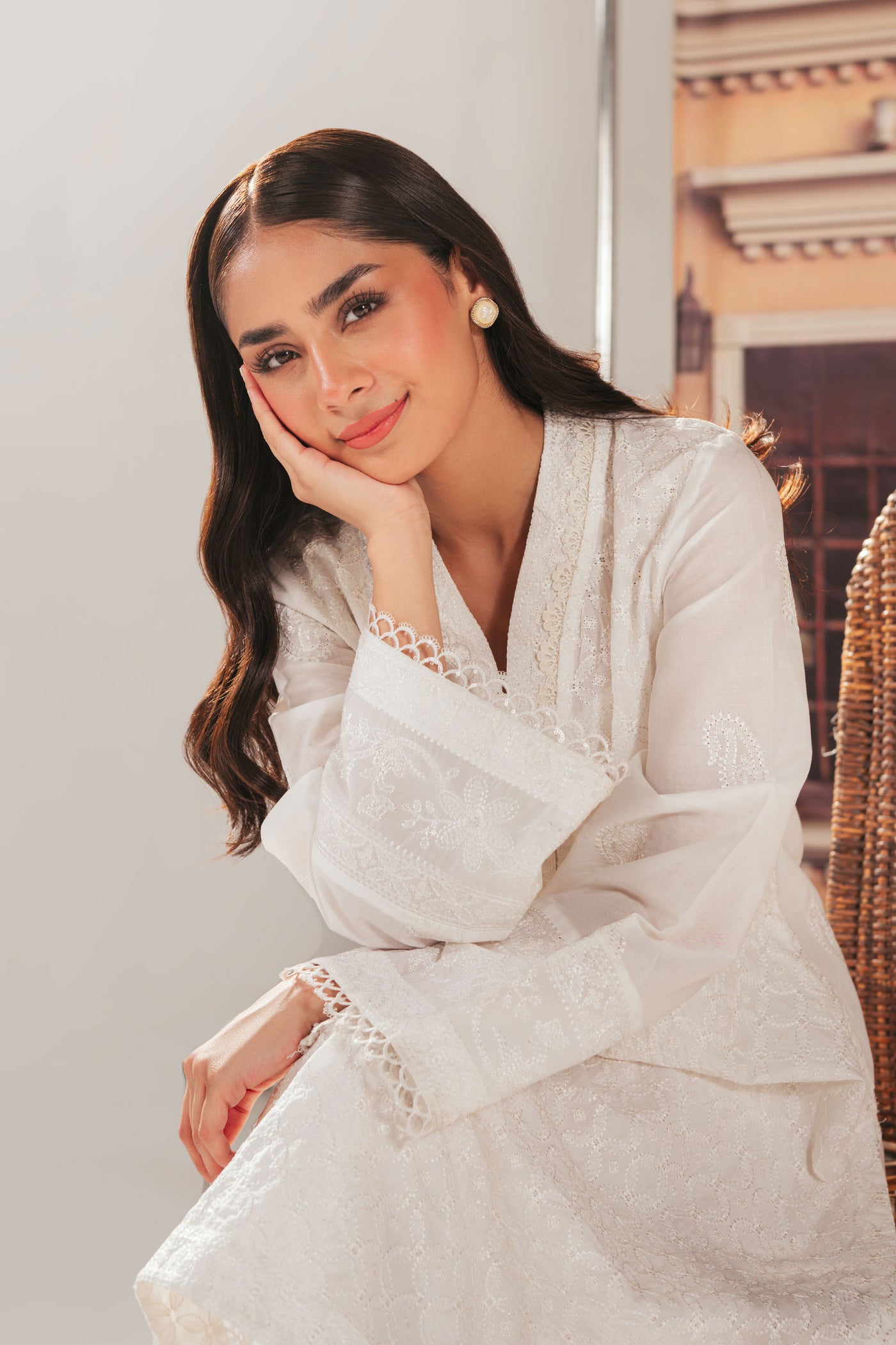 Embroidered Lawn Kurta | MB-EA24-22