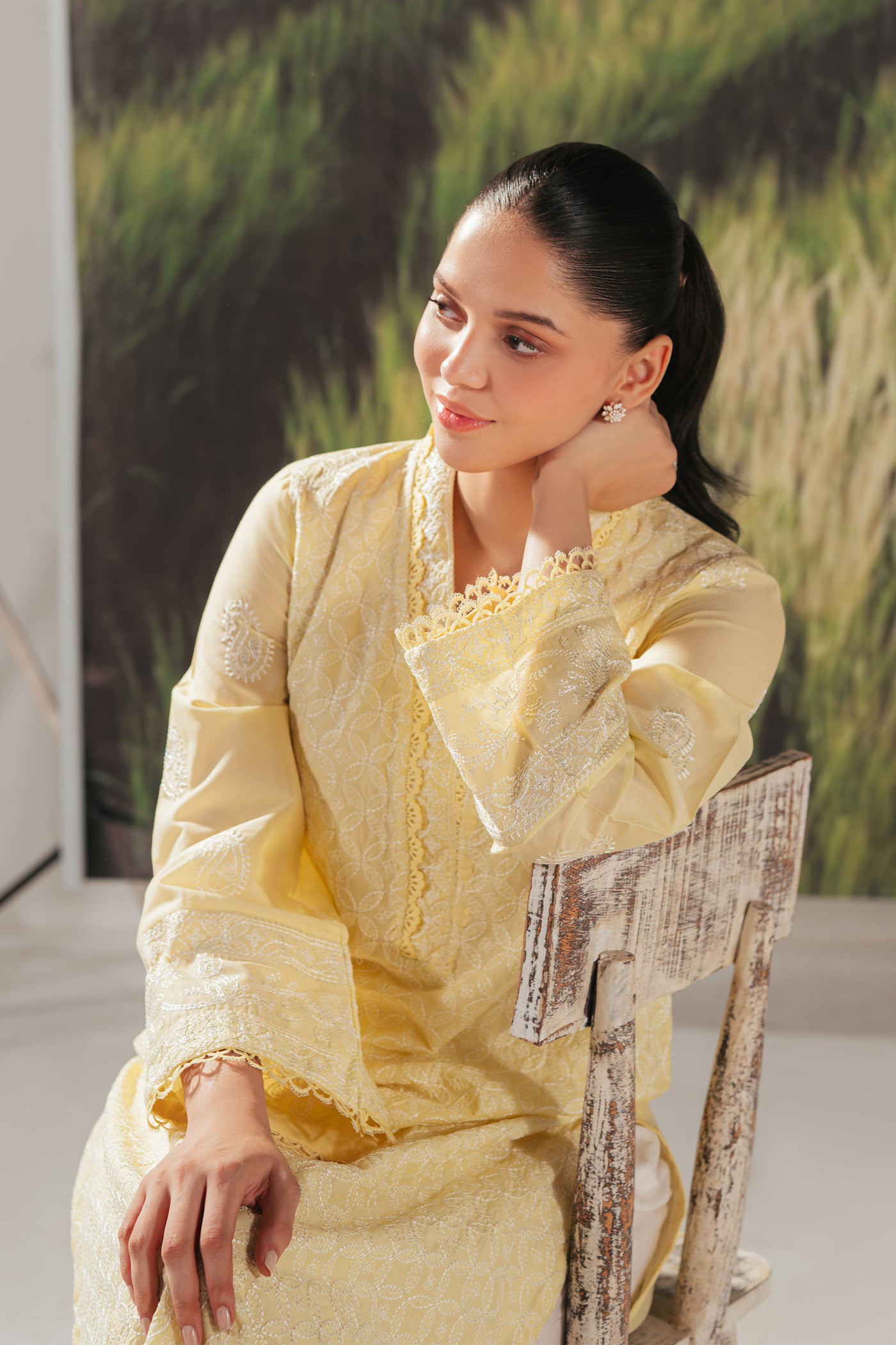 Embroidered Lawn Kurta | MB-EA24-22