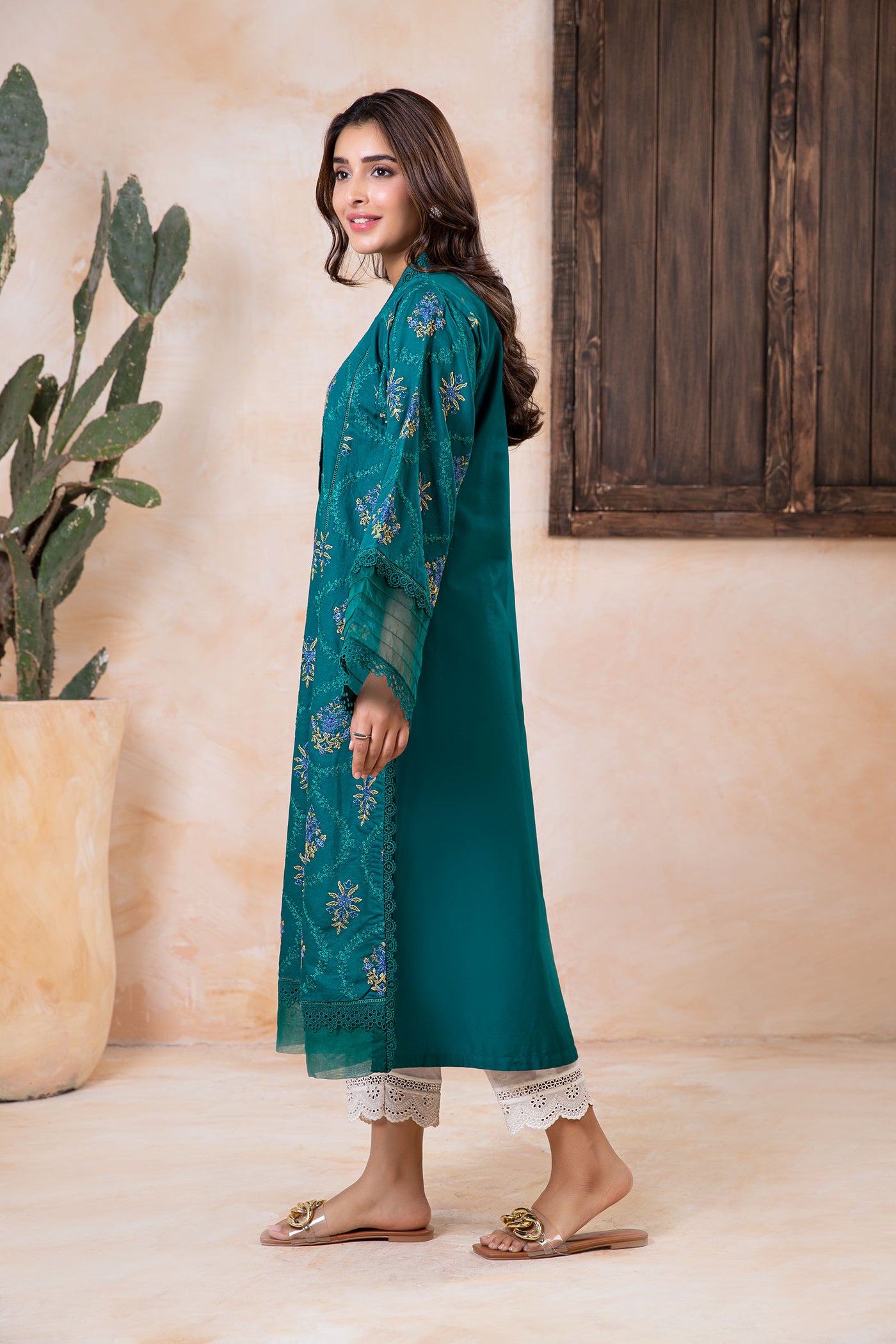 Embroidered Lawn Kurta | MB-EA24-43