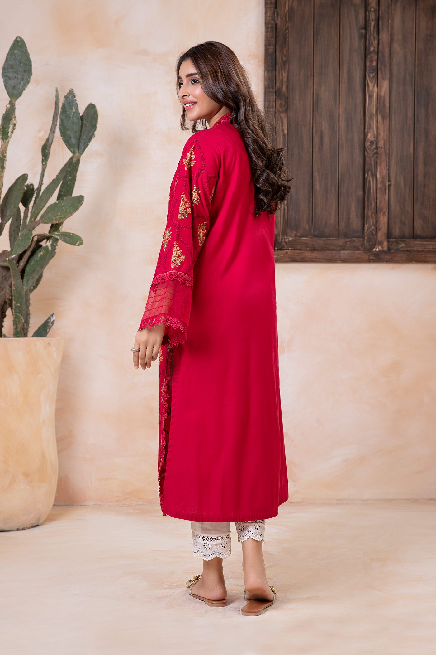 Embroidered Lawn Kurta | MB-EA24-43