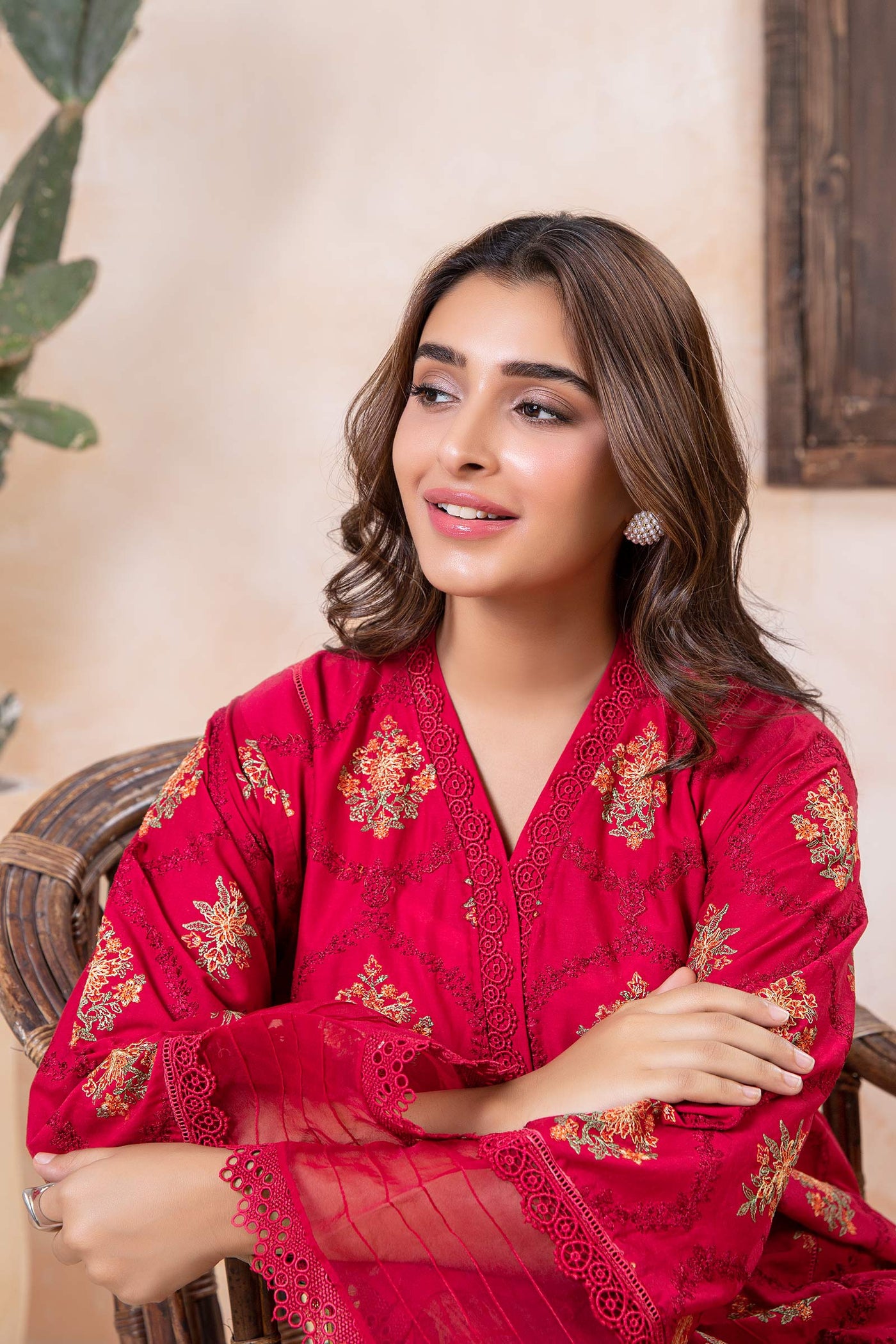 Embroidered Lawn Kurta | MB-EA24-43