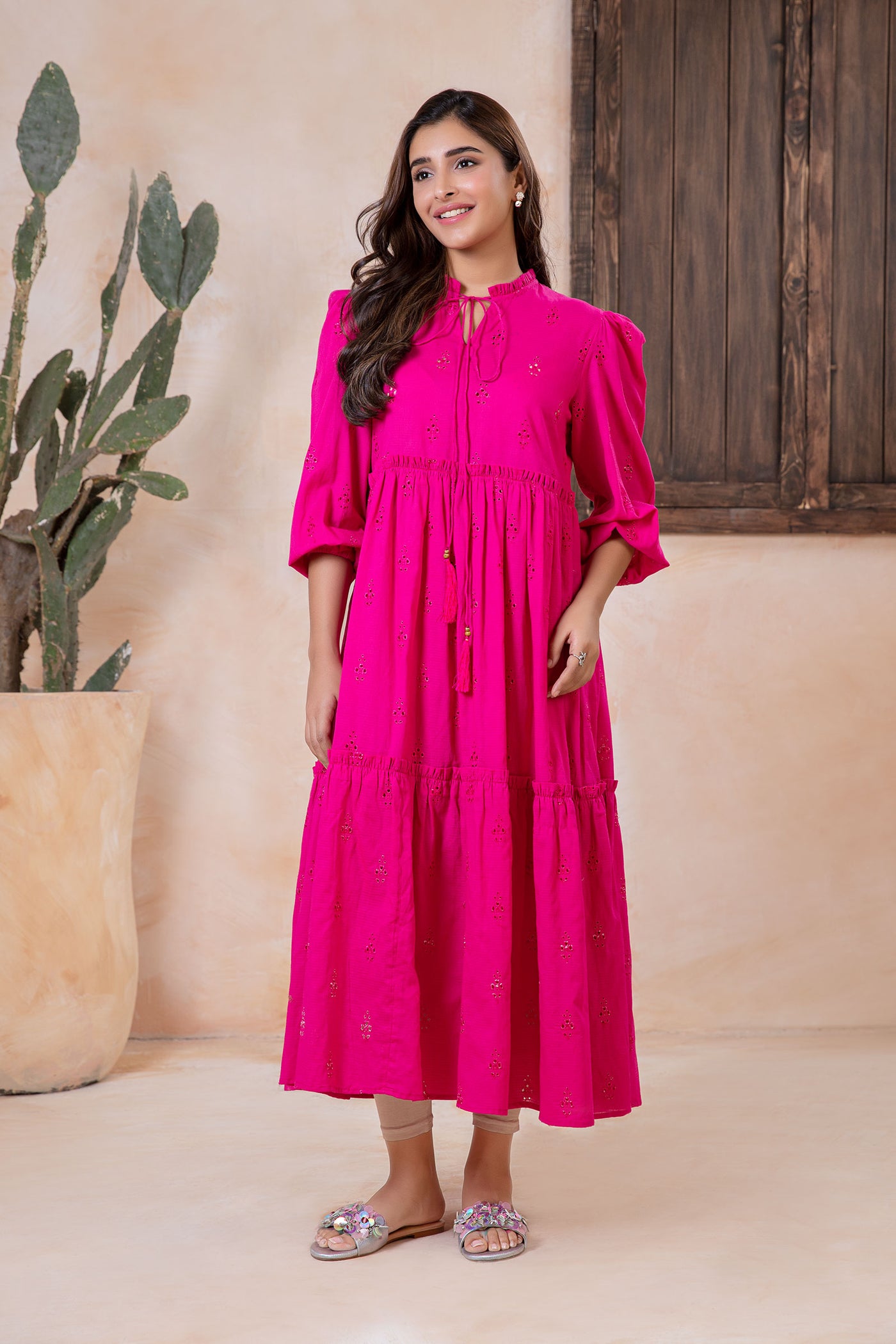 Embroidered Lawn Dress | MB-EA24-58