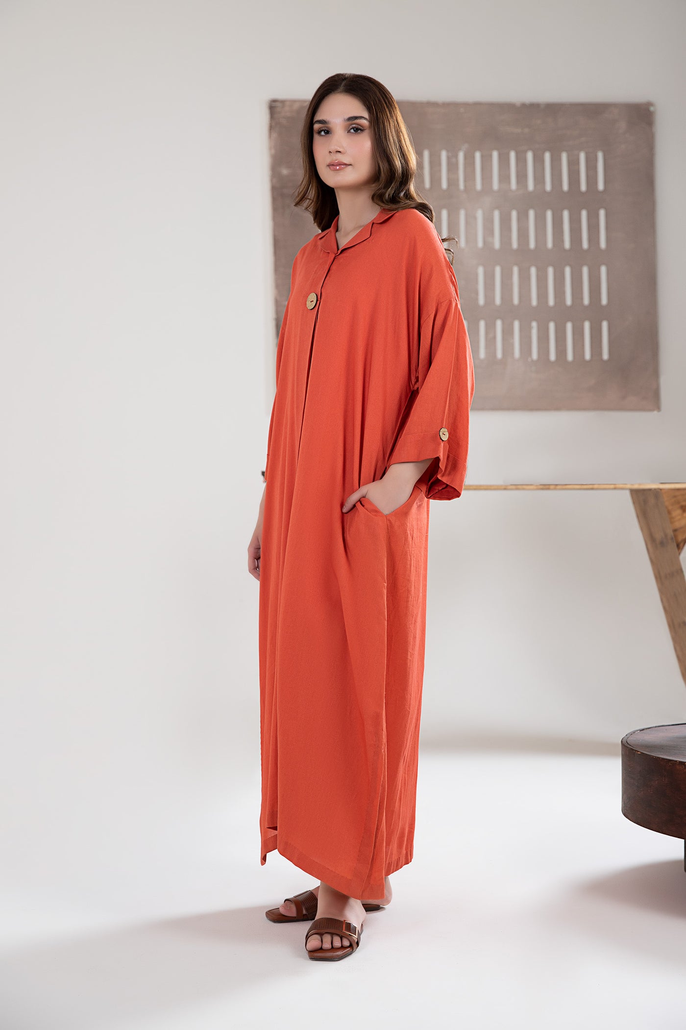 Solid Dobby Lawn Tunic | MB-EA24-79