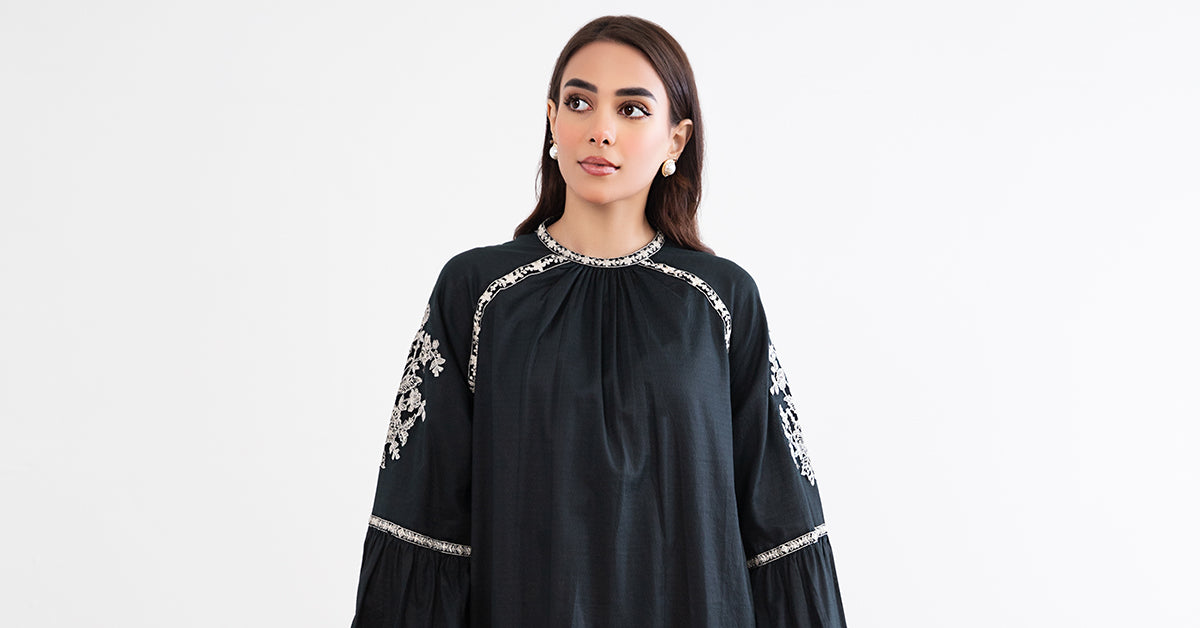 Embroidered Arabic Lawn Shirt | MB-EF24-114