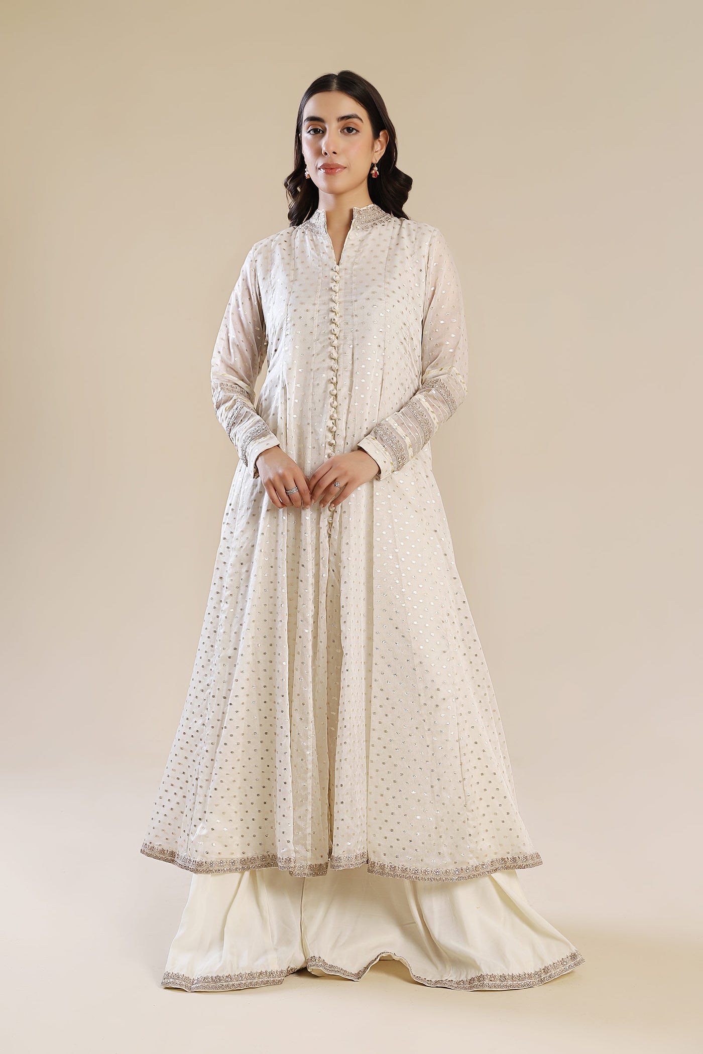 2 Pc Embroidered Organza Suit | MB-F24-612