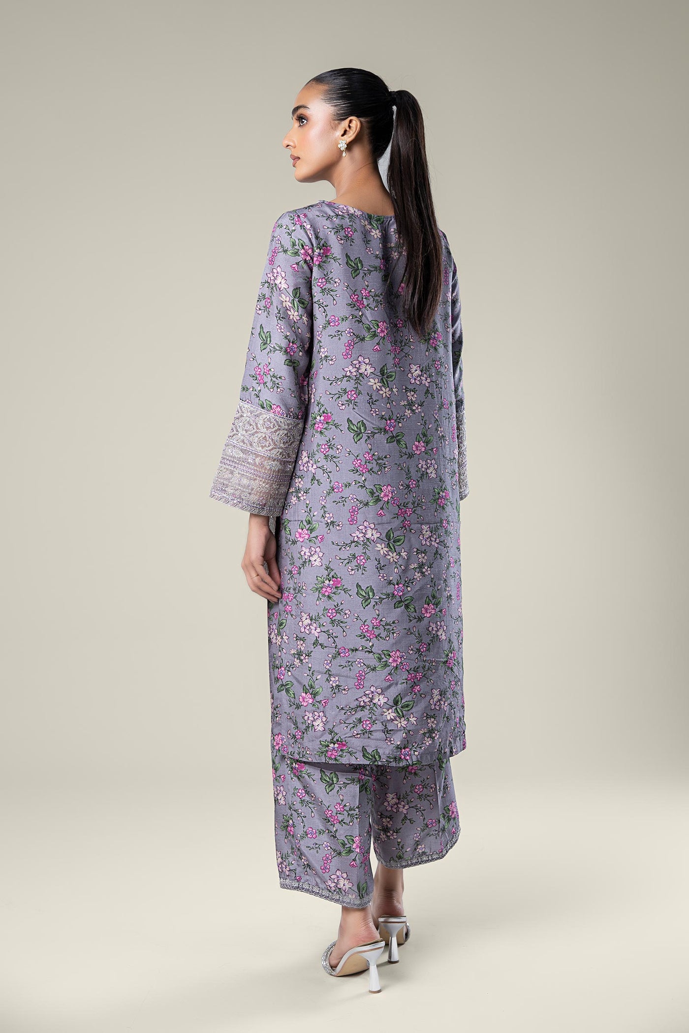 2 Pc Embroidered Raw Silk Suit | MB-WF24-16