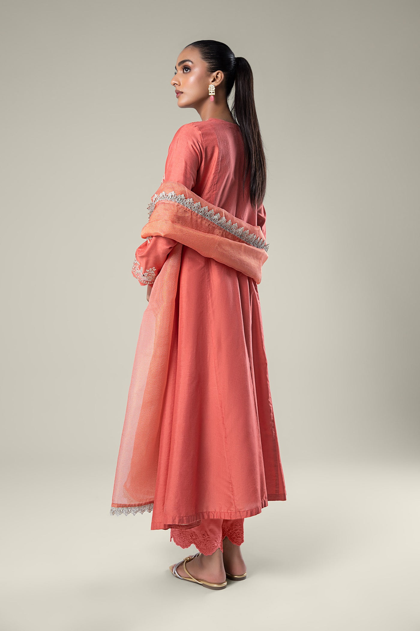 2 Pc Embroidered Khaddi Silk Suit | MB-WF24-24