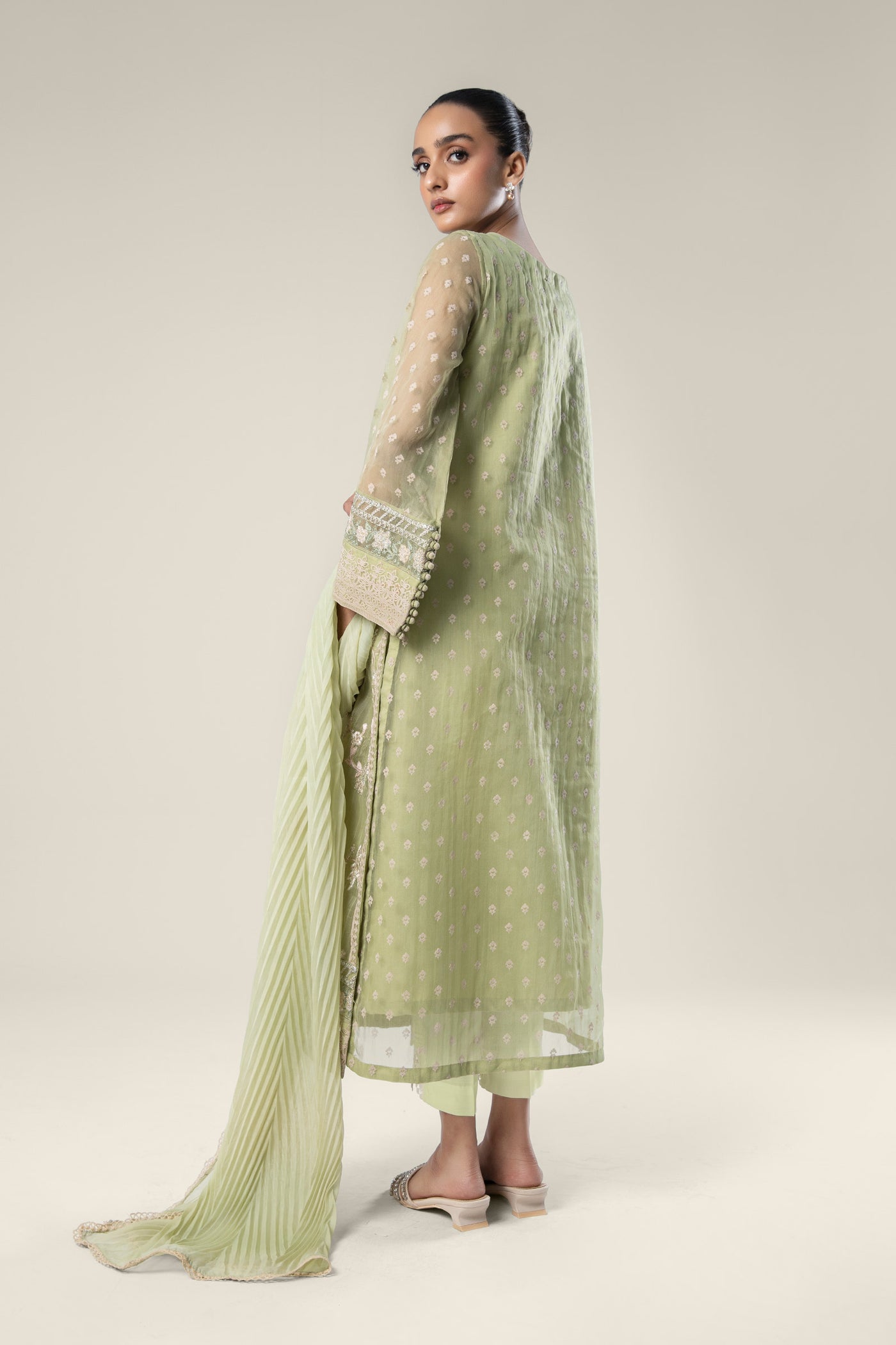 2 Pc Embroidered Organza Suit | MB-WF24-25