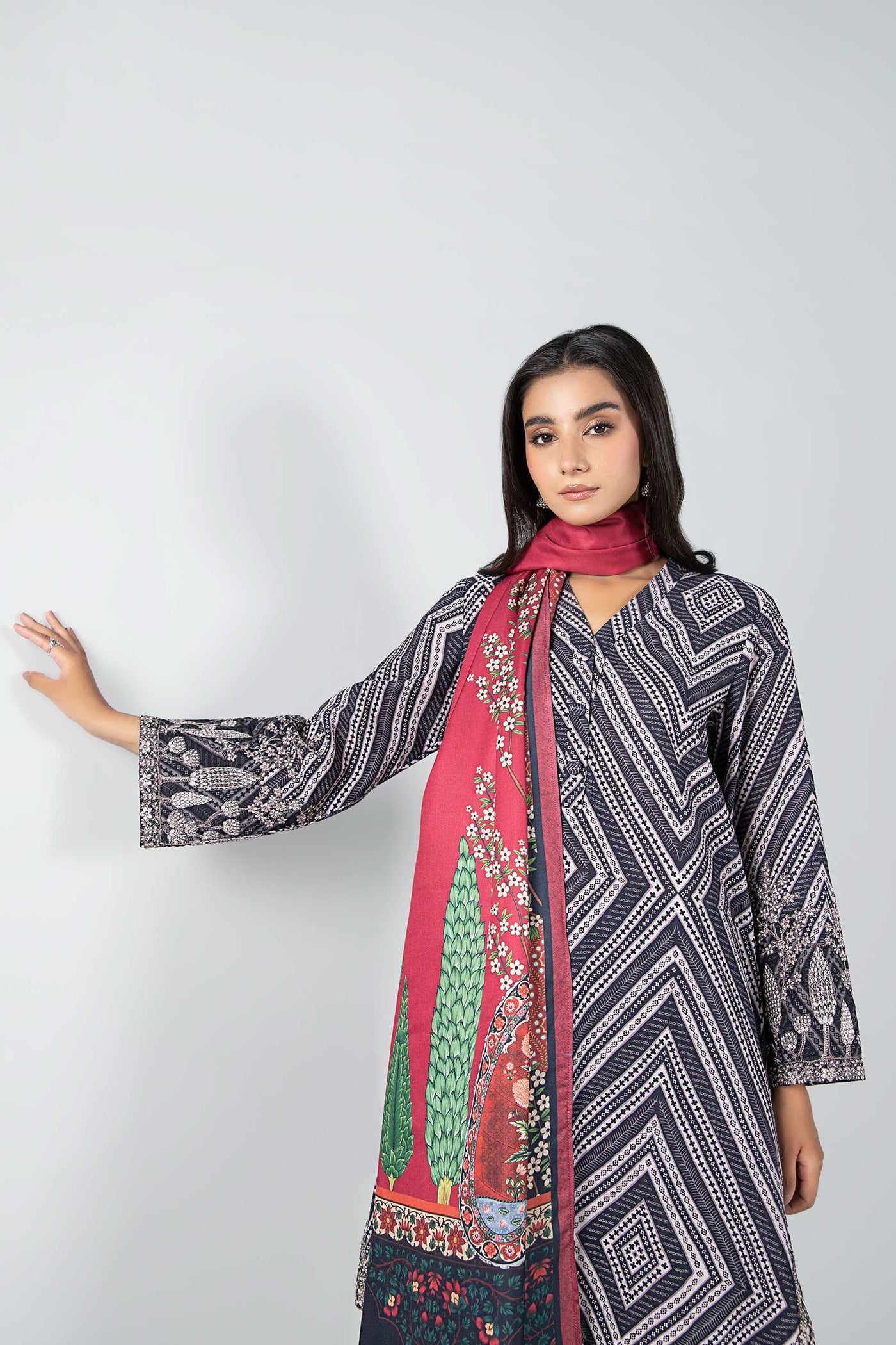 3 Piece - Khaddar Suit | MB-US23-208-A