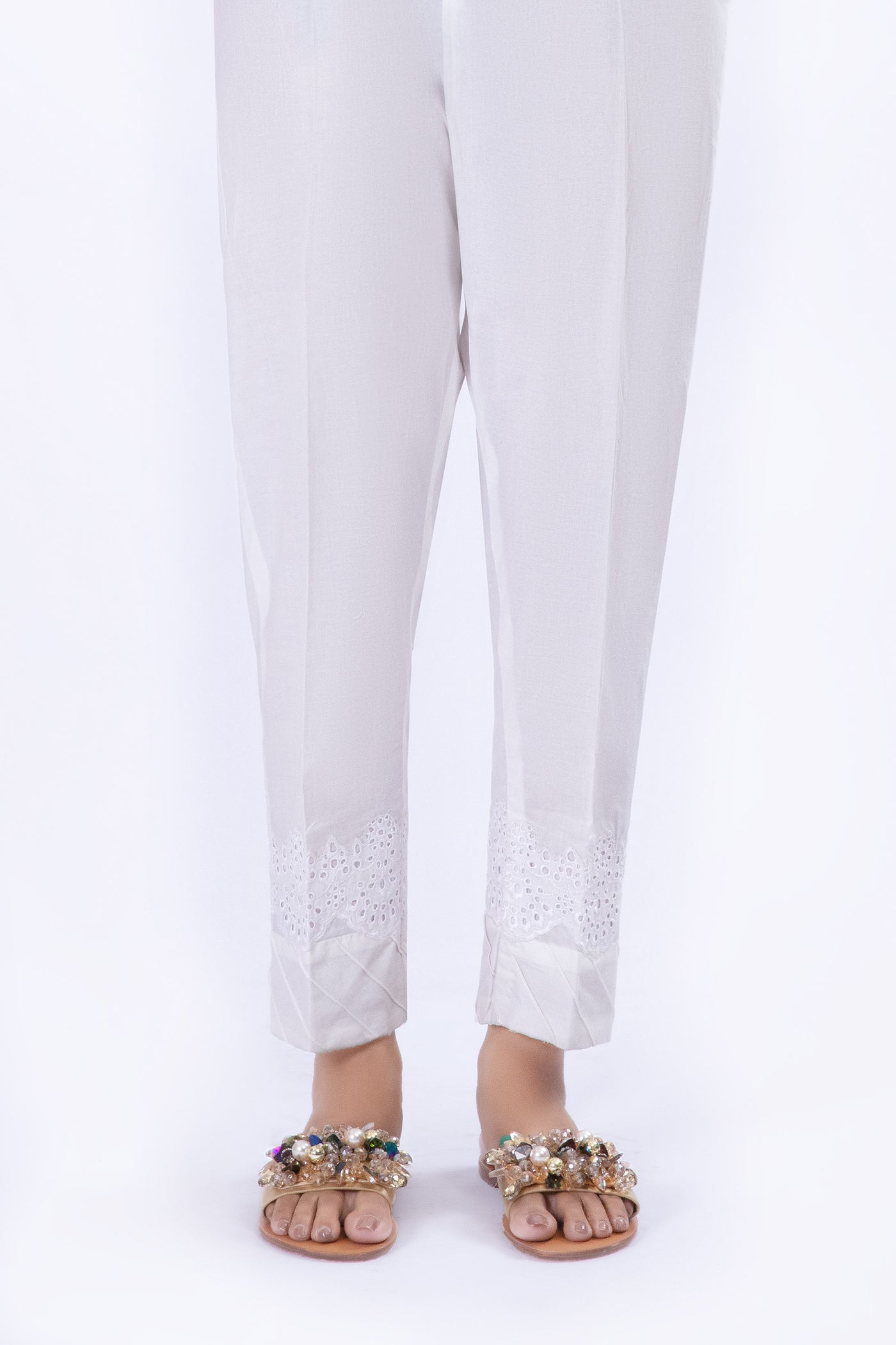 Embroidered Cambric Trouser | MB-W23-182