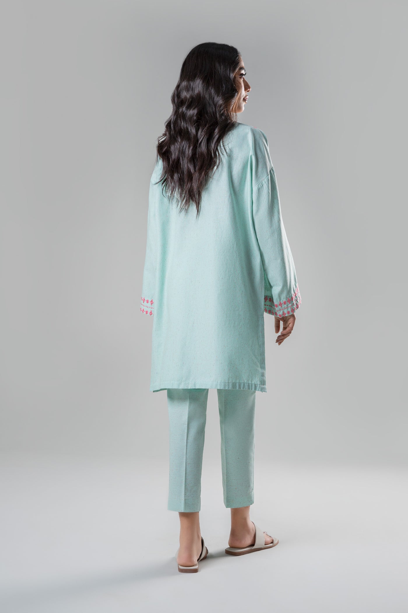 2 Pc Embroidered Neps Suit | MB-WS24-125