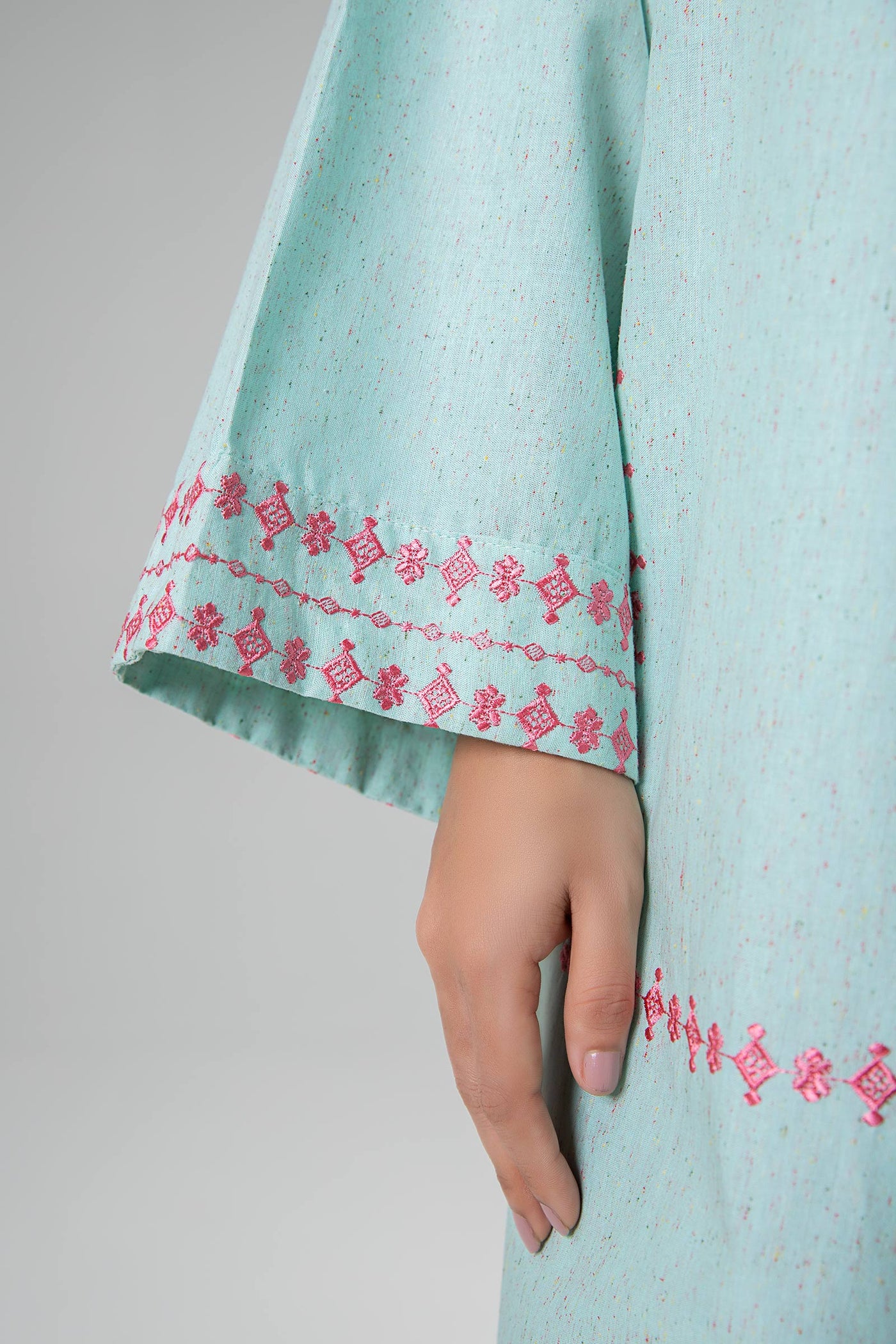 2 Pc Embroidered Neps Suit | MB-WS24-125