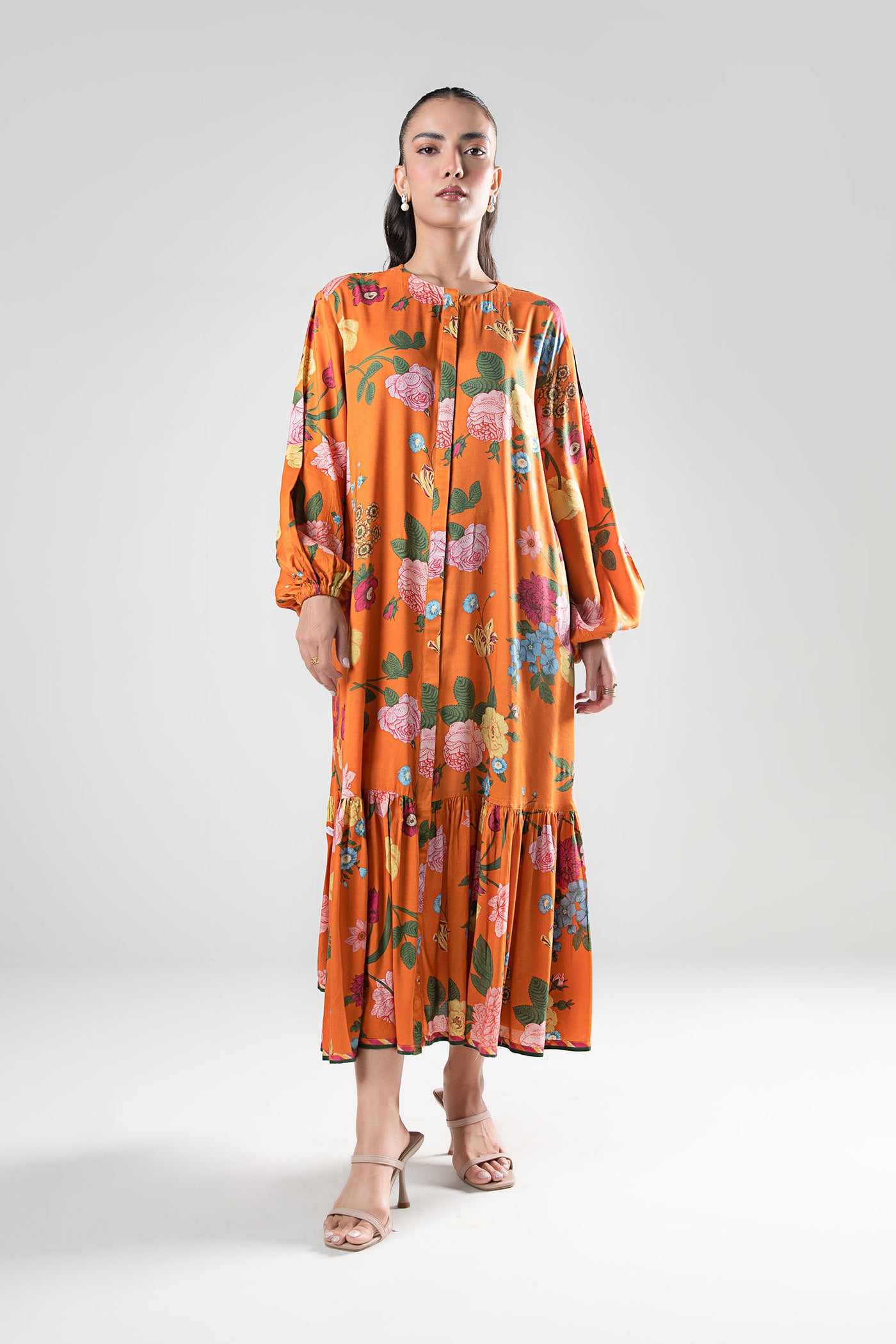 Printed Viscose Dress | MB-WS24-166