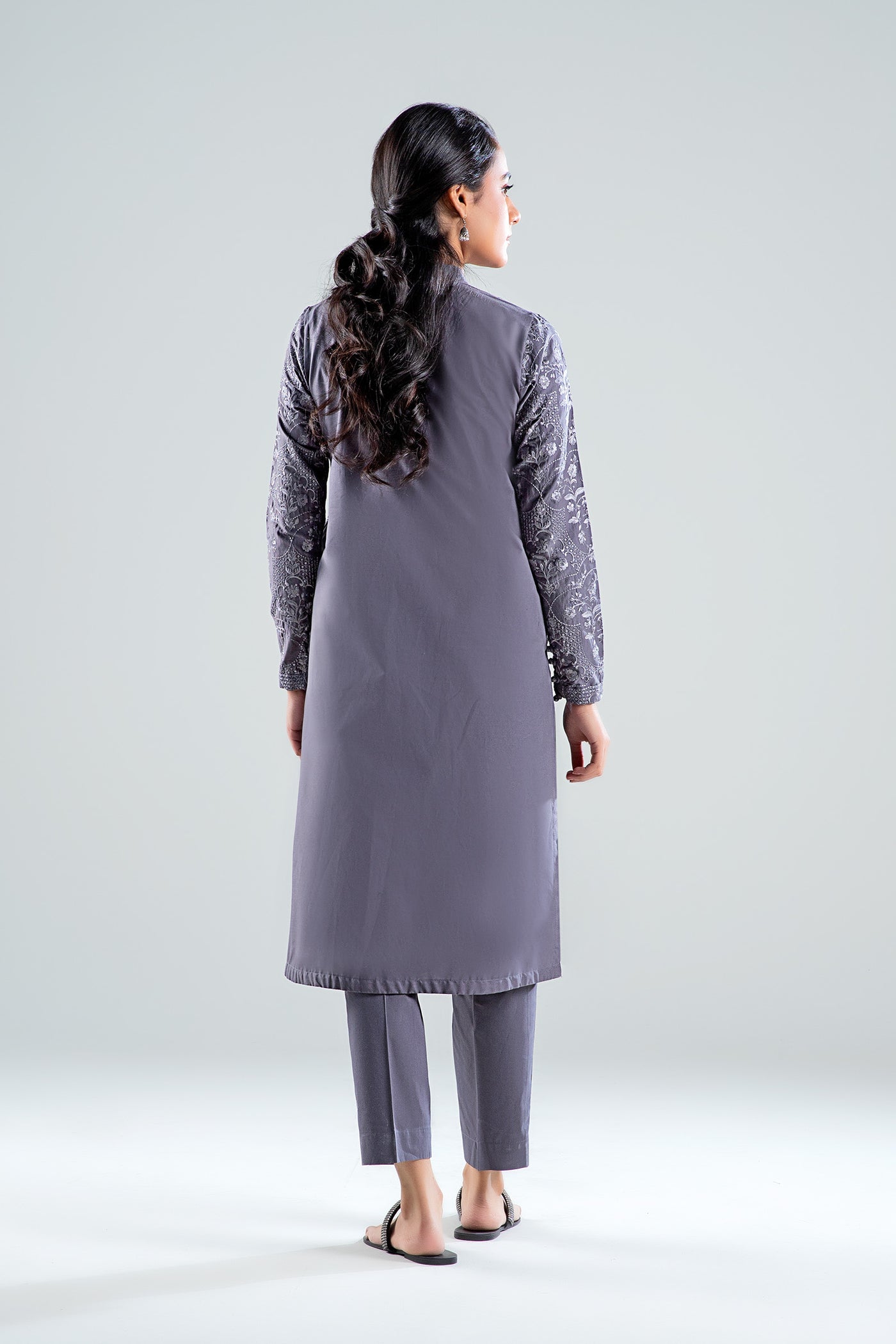 2 Pc Embroidered Cambric Suit | MB-WS24-177