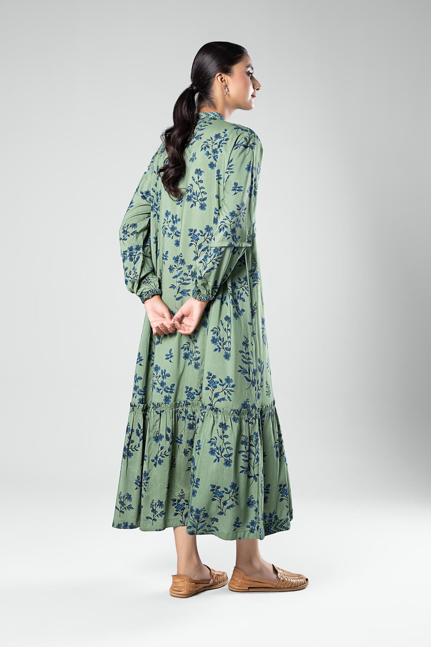 Printed Linen Dress | MB-WS24-191