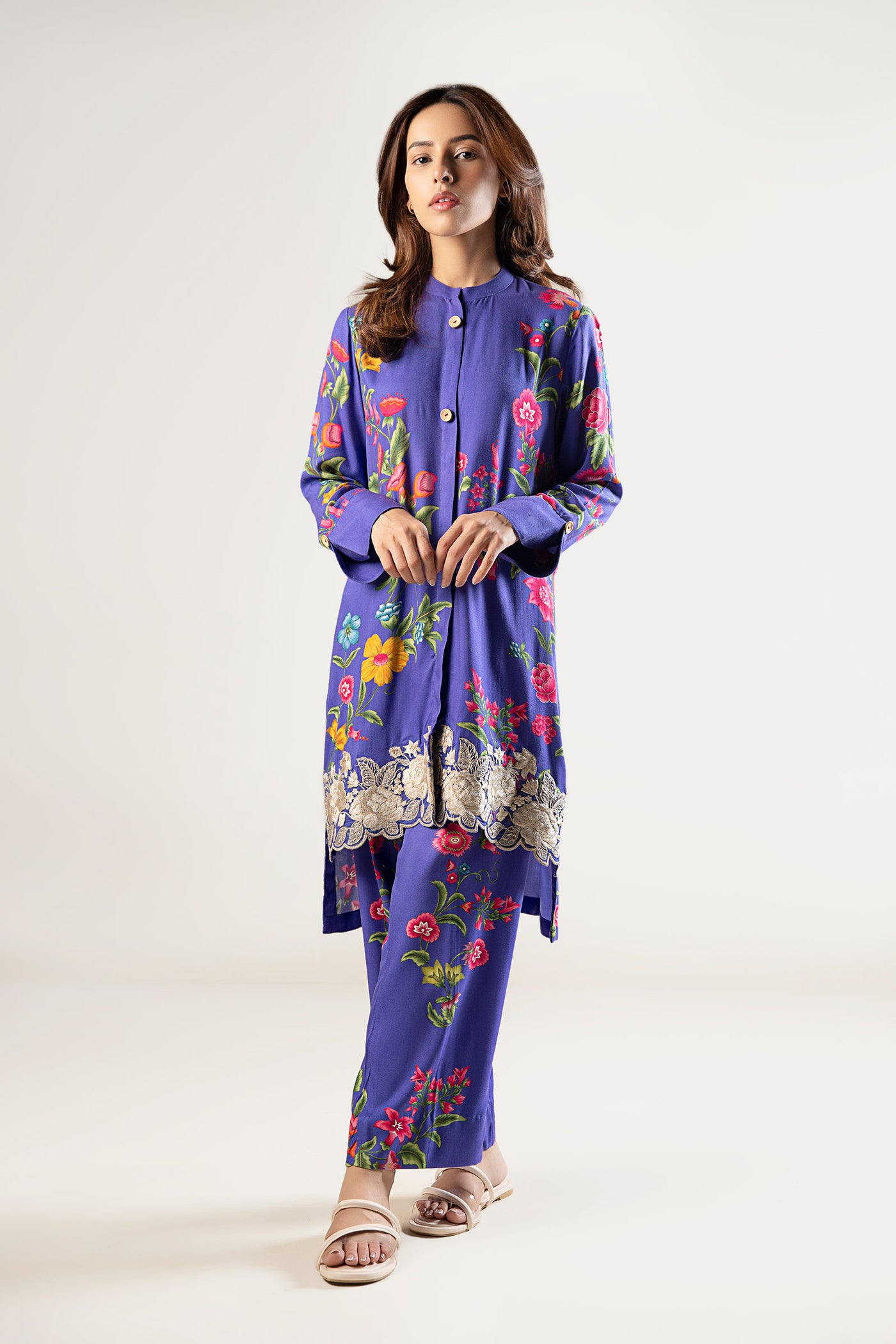 2 Pc Printed Cambric Suit | MB-WS24-50