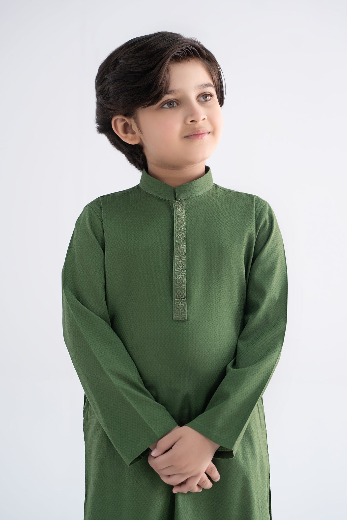 Embroidered Jacquard Kurta | MBK-KR25-04